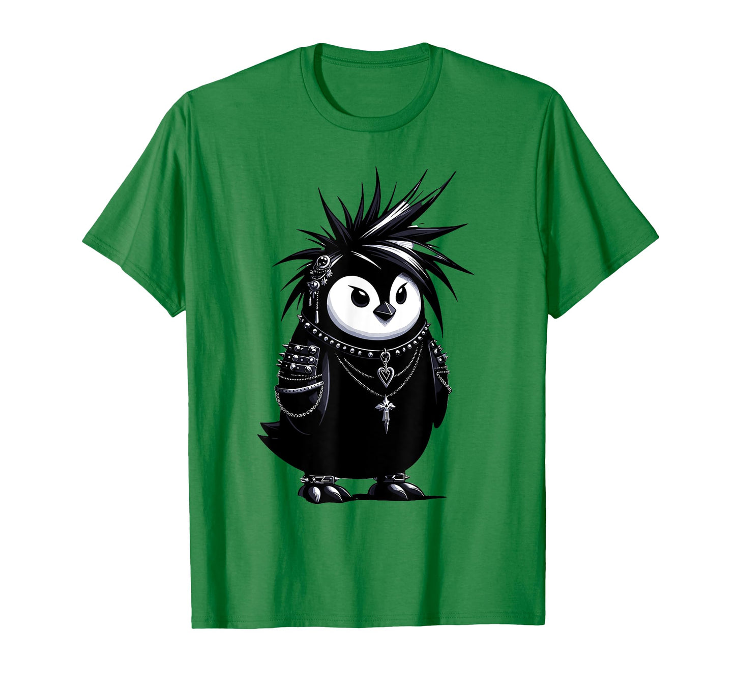 Cool Gothic Aesthetic Penguin Lover Grunge Goth Penguin T-Shirt