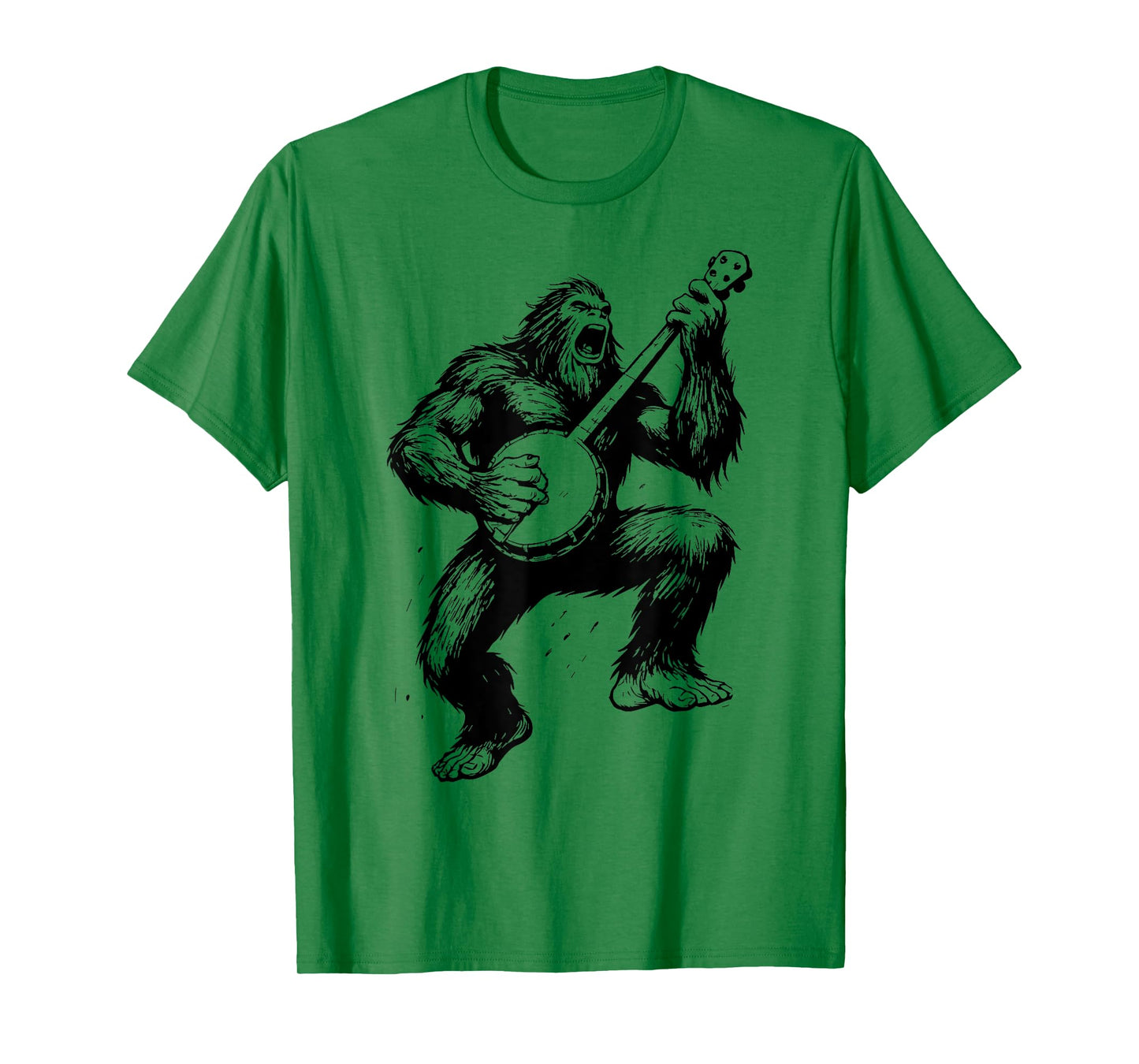 Sasquatch Banjo Player Bigfoot Bluegrass Grassquatch T-Shirt