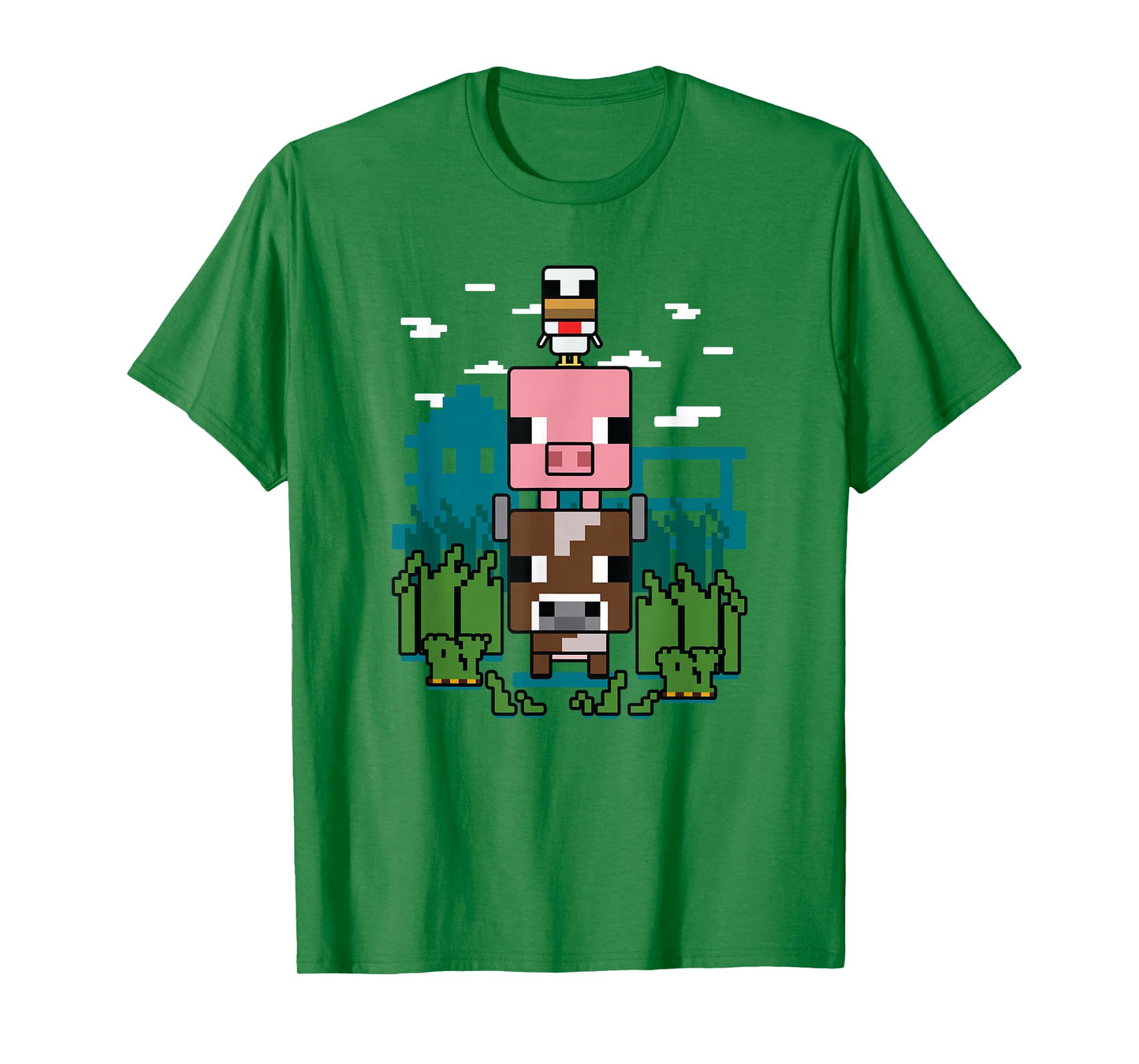 Minecraft Farm Animal Stack Poster T-Shirt