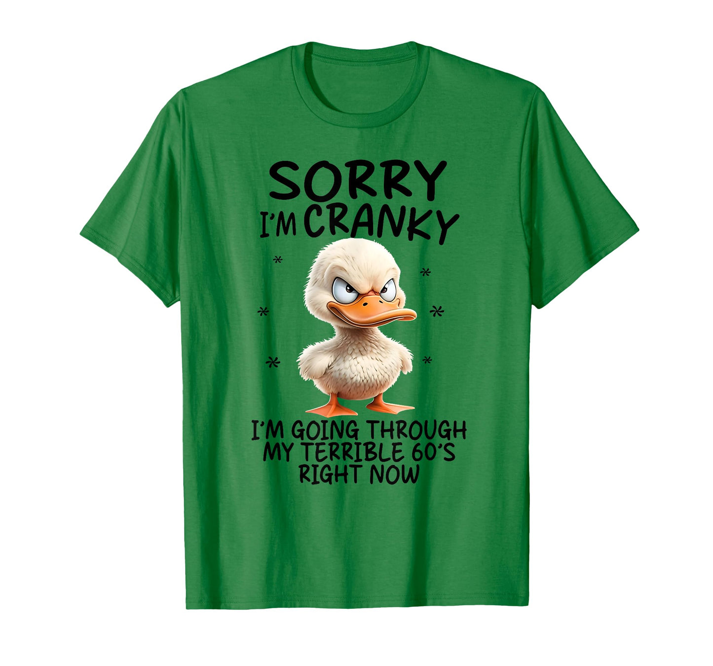 Duck Sorry I'm Cranky I'm Going Through My Terrible 60's T-Shirt