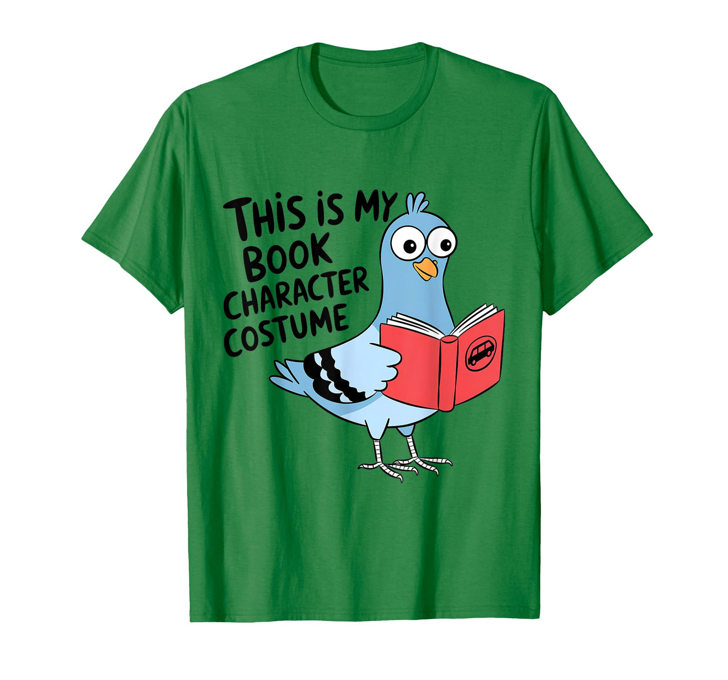 This Is My Book Character Costume Funny Pigeon Kids Reading T-Shirt