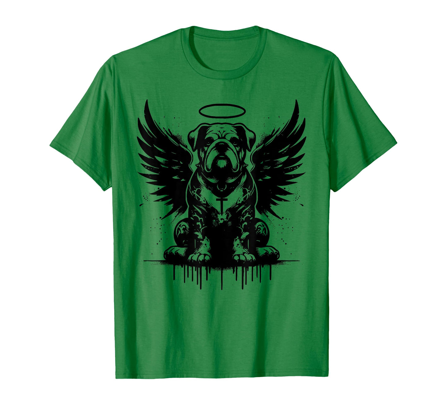 Bulldog With Wings Of An Angel Men Women T-Shirt