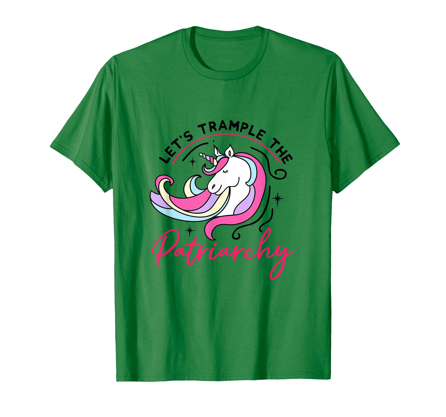Trample The Patriarchy Funny Feminist Womens Rights Unicorn T-Shirt