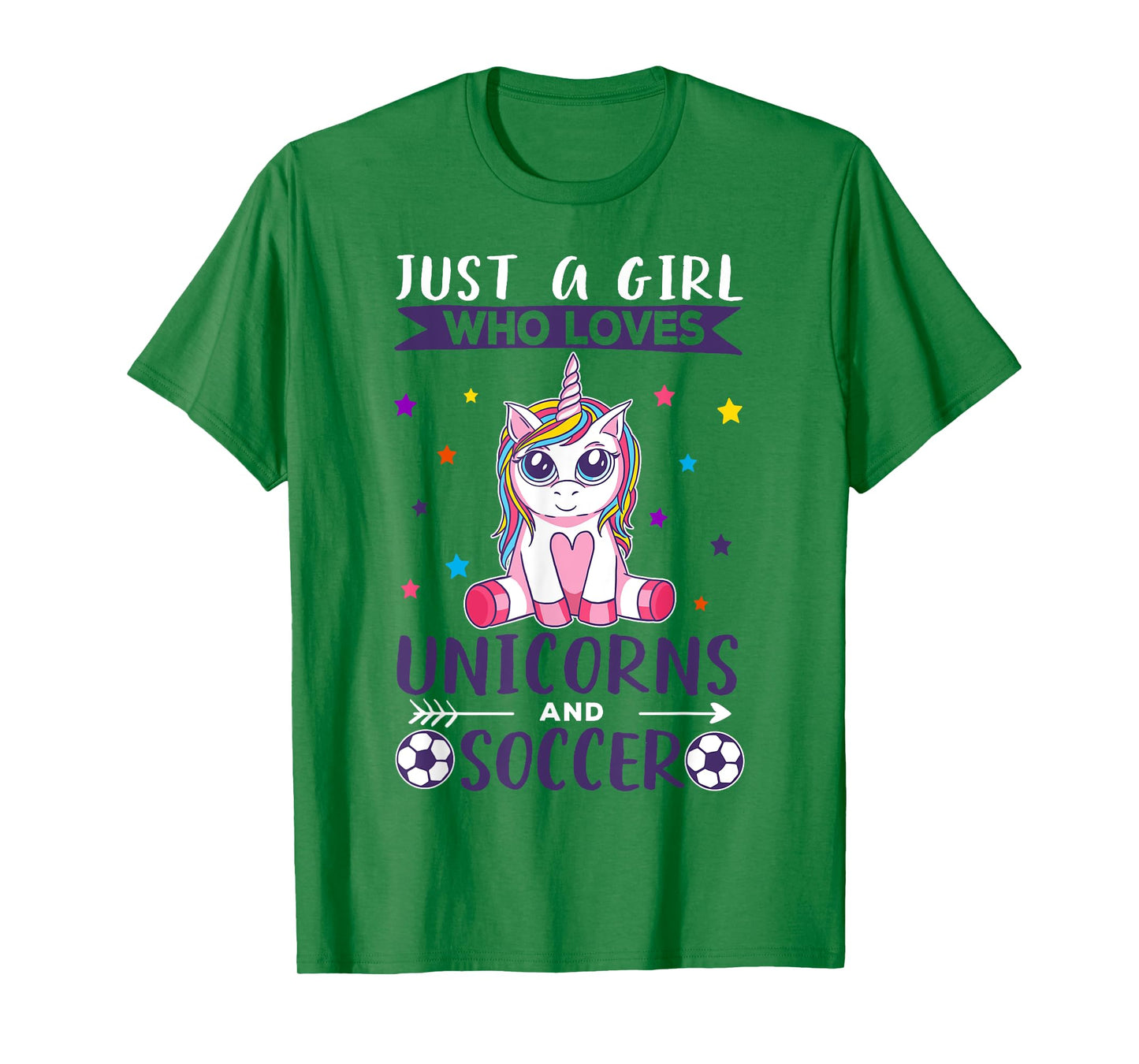 Just A Girl Who Loves Unicorns And Soccer T-Shirt