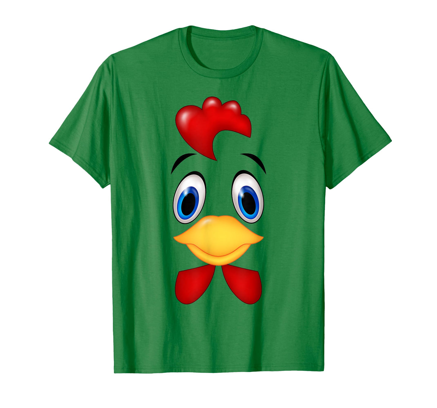 Funny Chicken Face Costume Happy Halloween Day Girls Boys T-Shirt