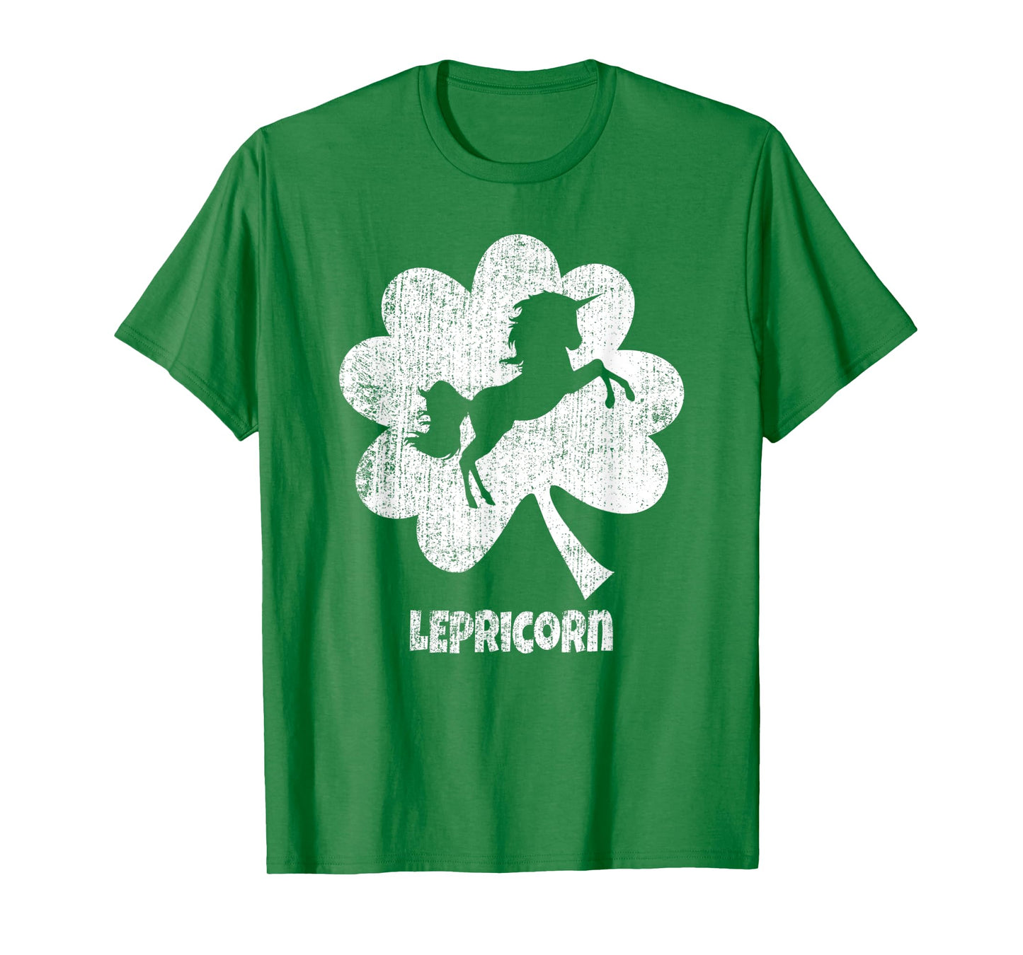 Unicorn St Patricks Day Lepricorn Silhouette Girl Women T-Shirt