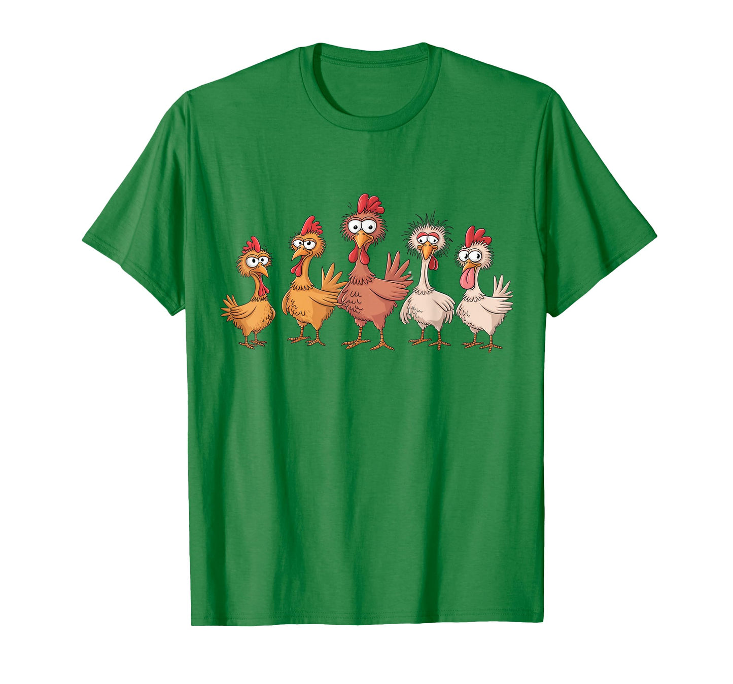 Chicken Art Crazy Chicken Gifts For Men Women Kid Boy Family T-Shirt