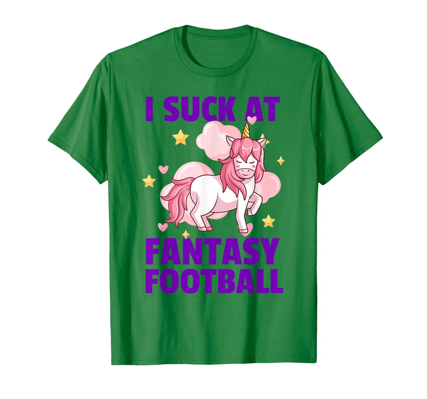 I Suck At Fantasy Football - League Loser Punishment Unicorn T-Shirt