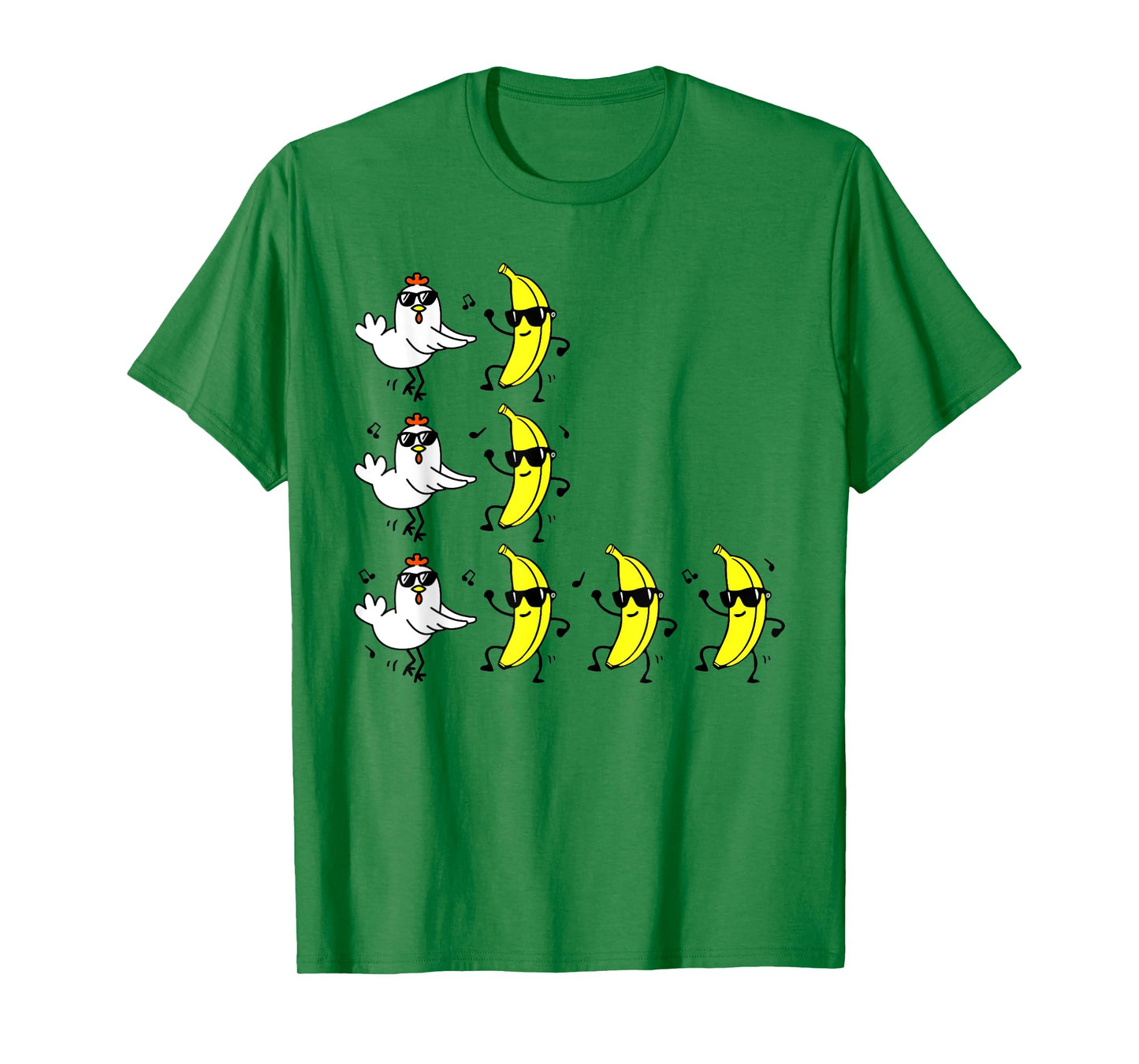 Funny Chicken Banana For Men Women Teens Kids T-Shirt