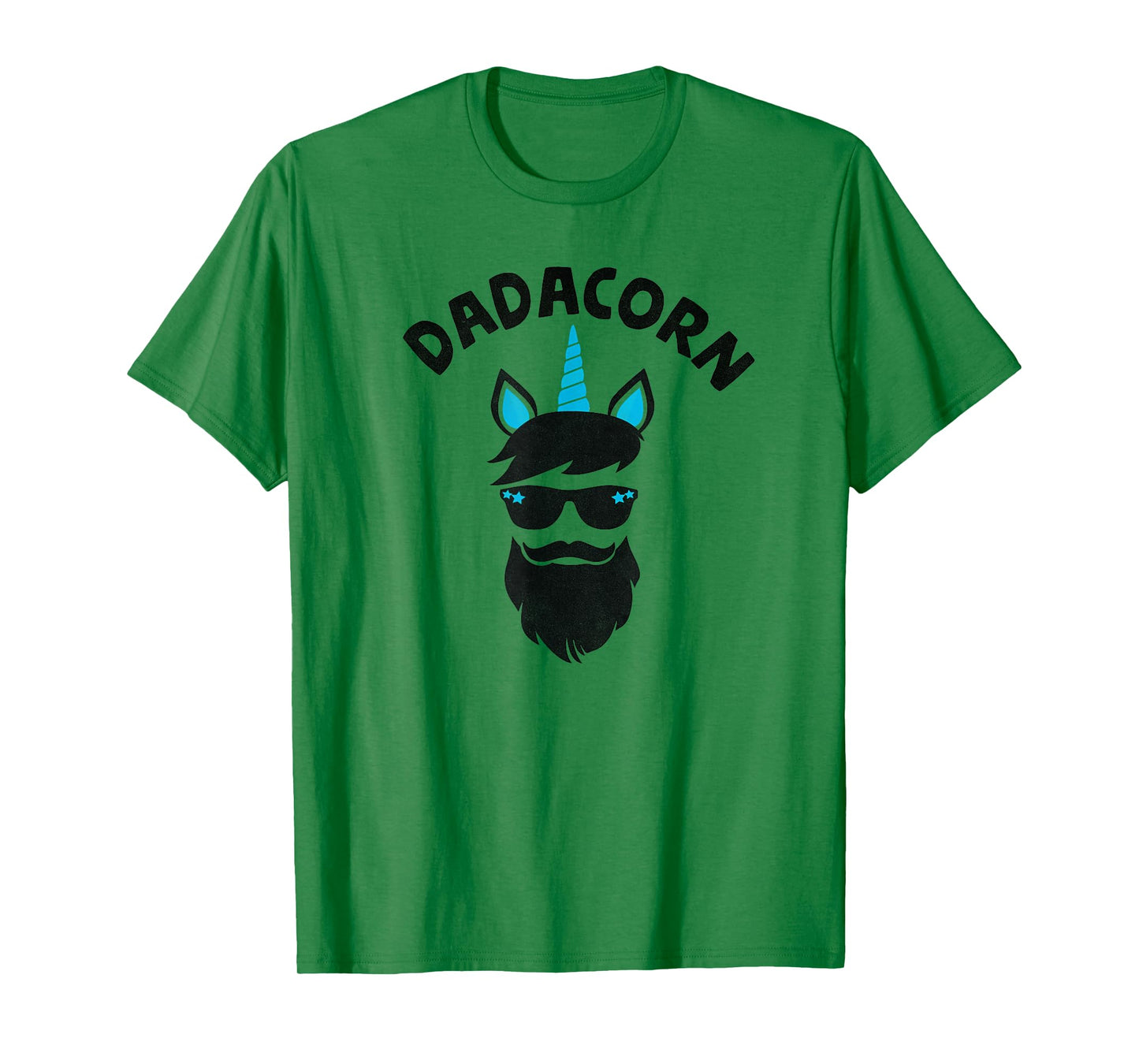 Dadacorn - Unicorn Dad Beard Graphic For Daddy Unicorn T-Shirt