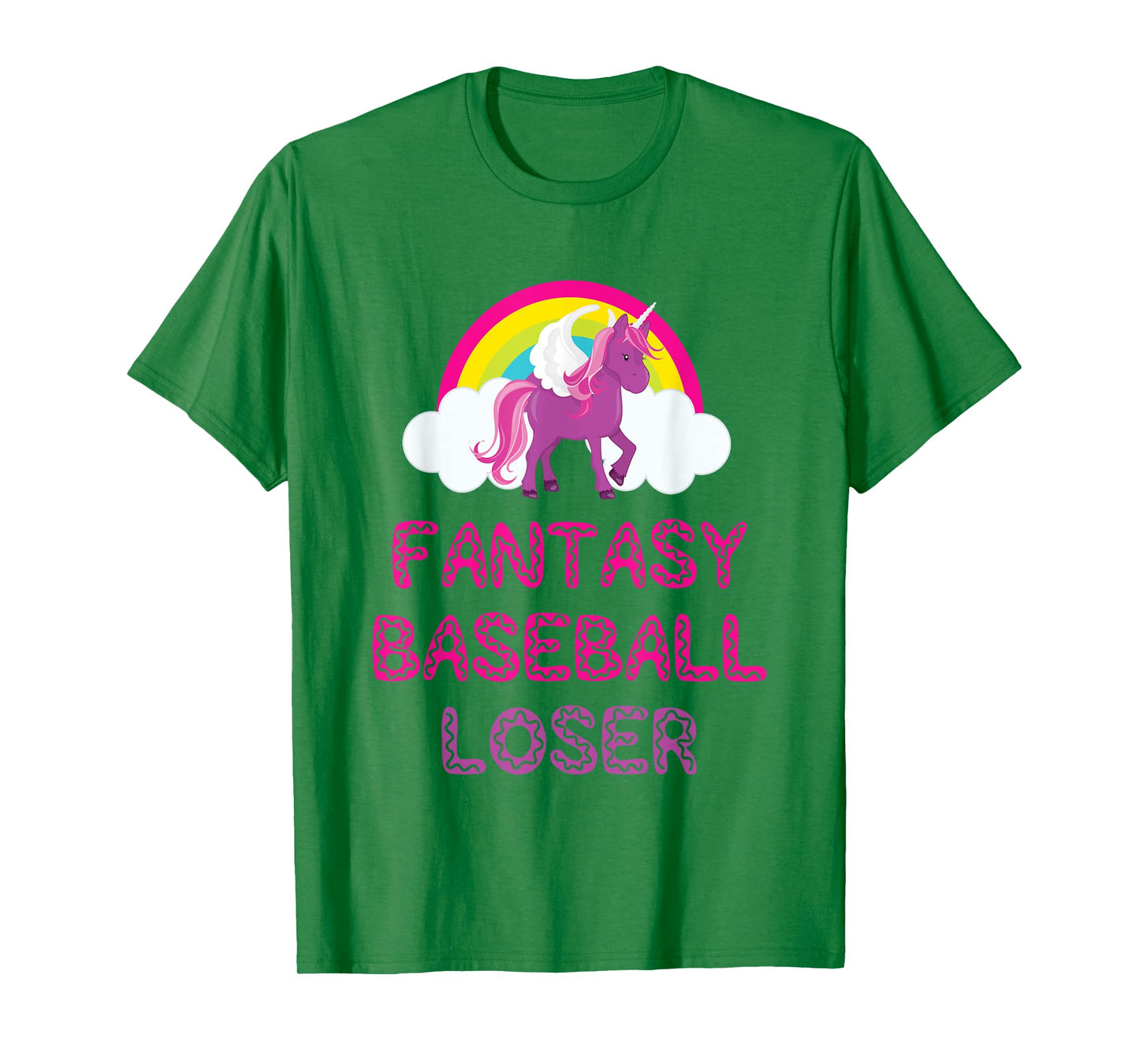 Fantasy Baseball Loser Unicorn Shirt For Bad Players T-Shirt