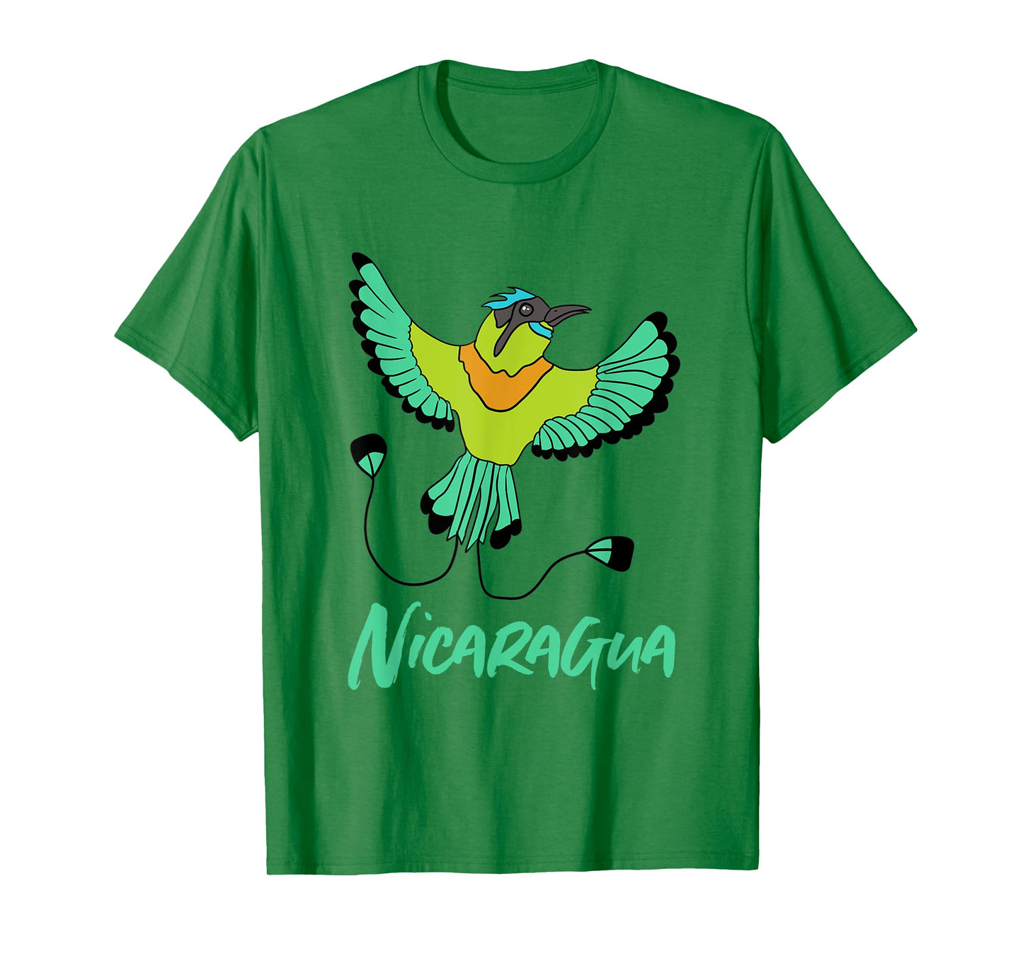 Nicaragua Guardabarranco Colourful National Bird T-Shirt