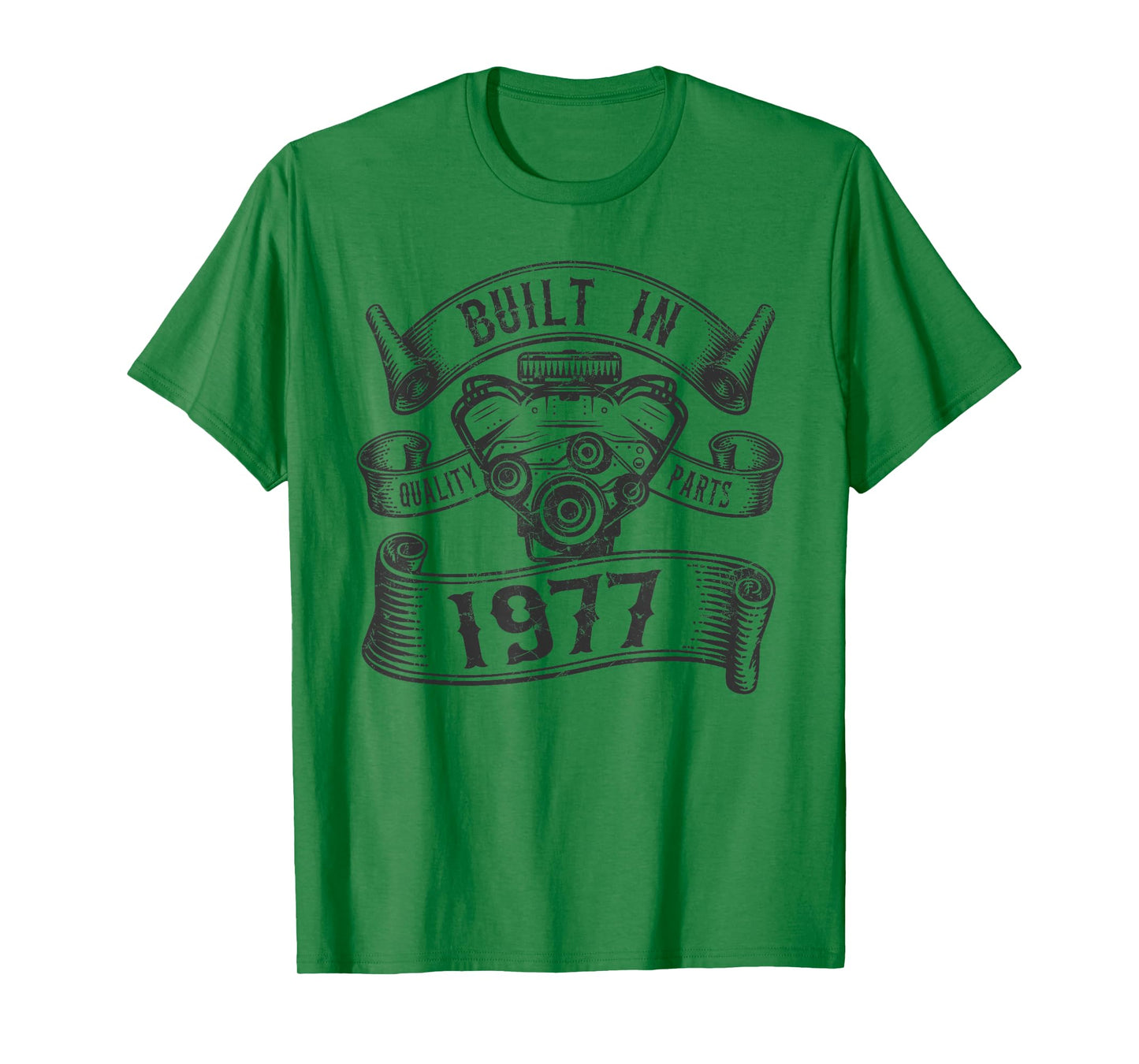 Vintage Built In 1977 Engine, Born in 1977 Gifts Birthday T-Shirt