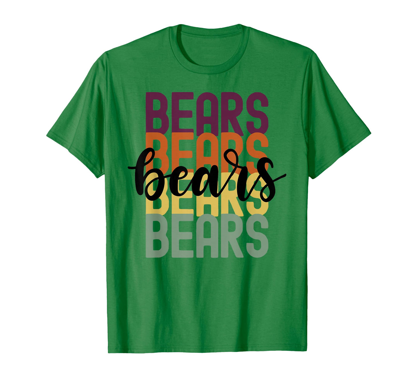 Bears Team Mascot School Spirit Game Night T-Shirt