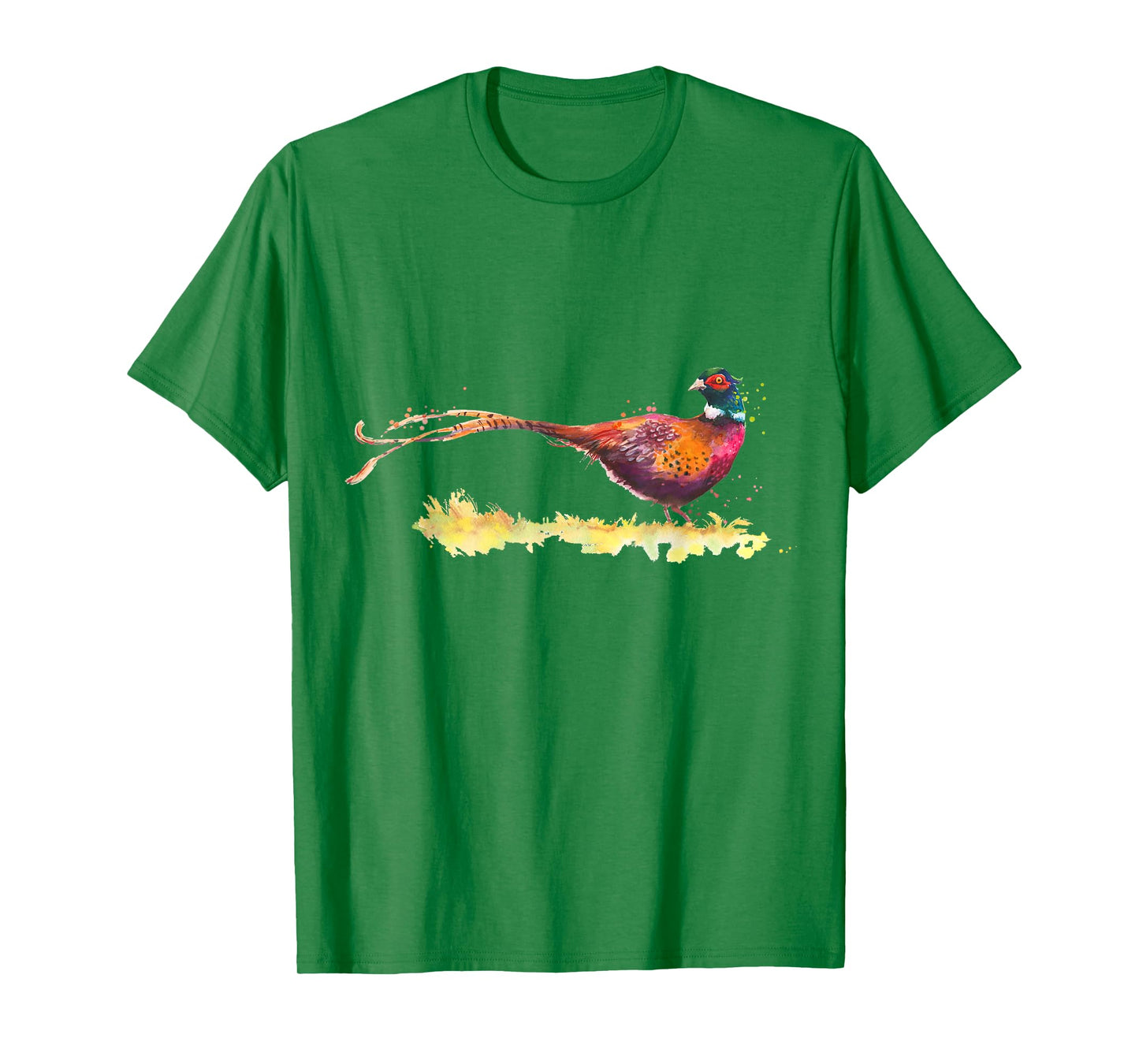 Watercolour T-Shirt Pheasant Drawing Bird Hoodie Pheasant Watercolour T-Shirt