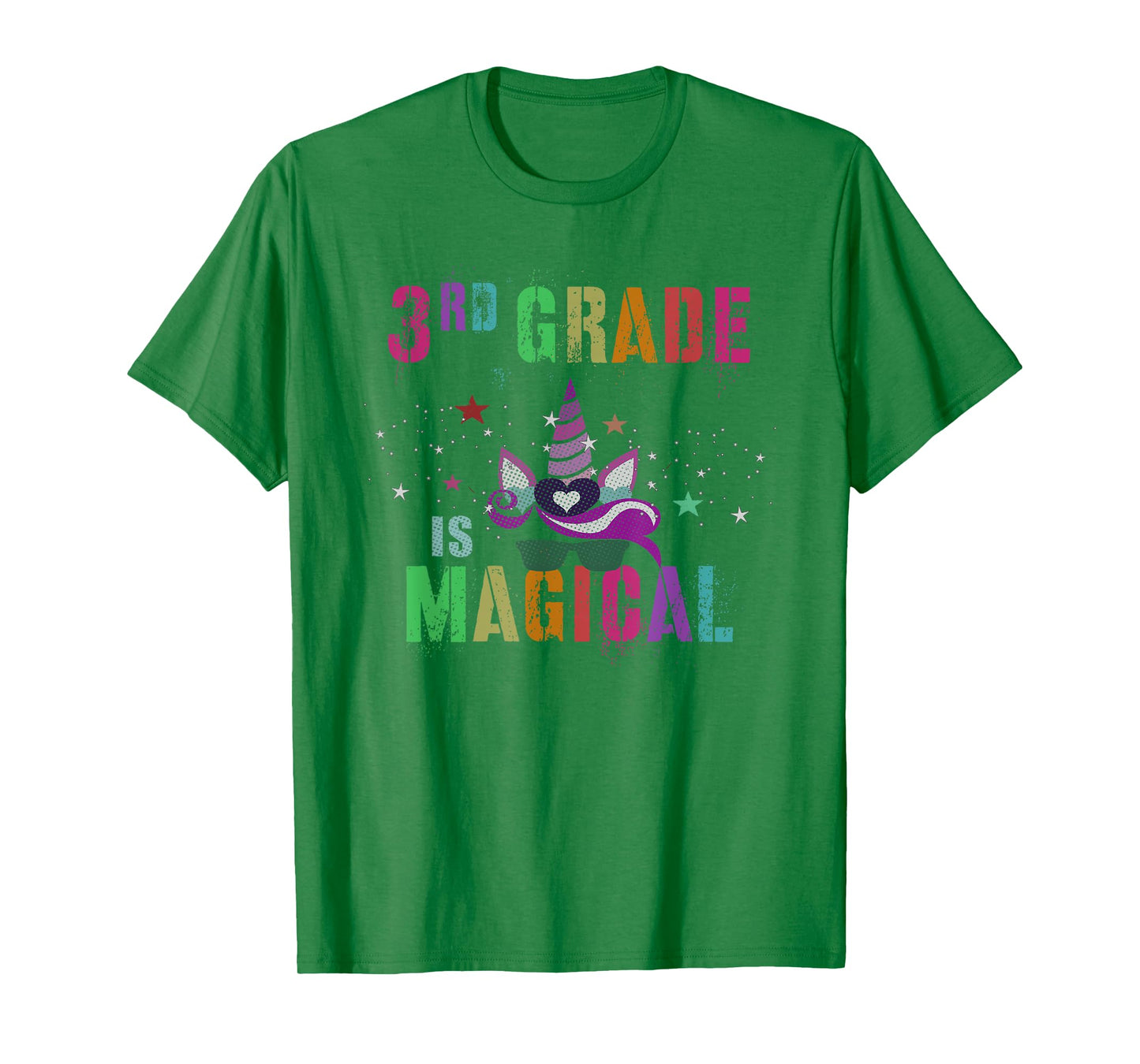 3rd Grader THIRD GRADE IS MAGICAL I'm Unicorn Kids Teacher T-Shirt