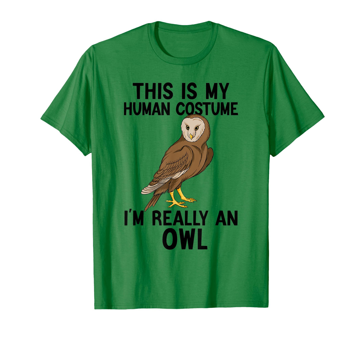 Simple Halloween Costumes for Men Women - Funny Owl Costume T-Shirt