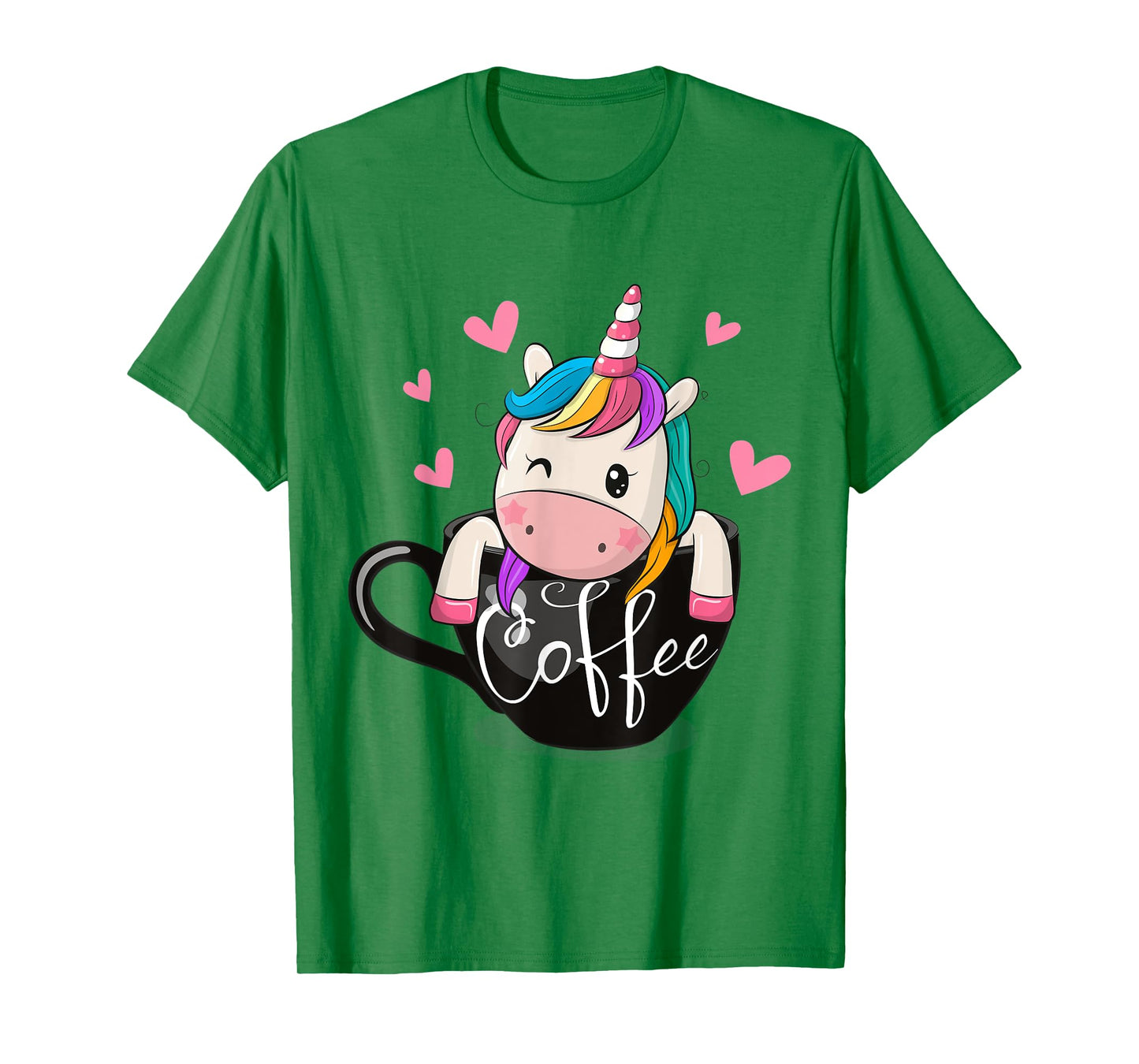 Coffee Drinker Tshirt Gift Cute Unicorn Lover Coffee Humor T-Shirt