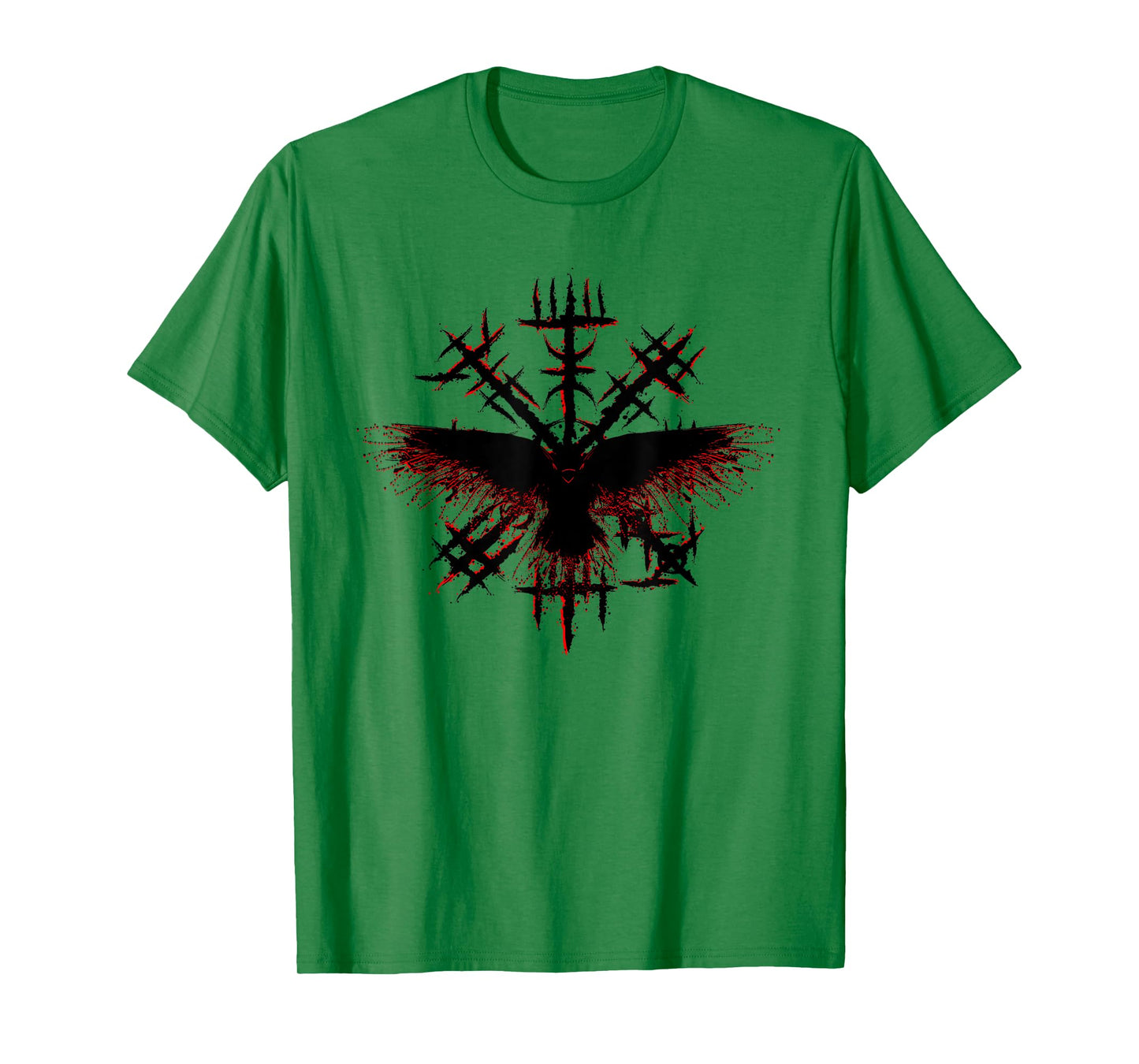 Blood Eagle / Blood Raven Norse Viking Rune T-Shirt