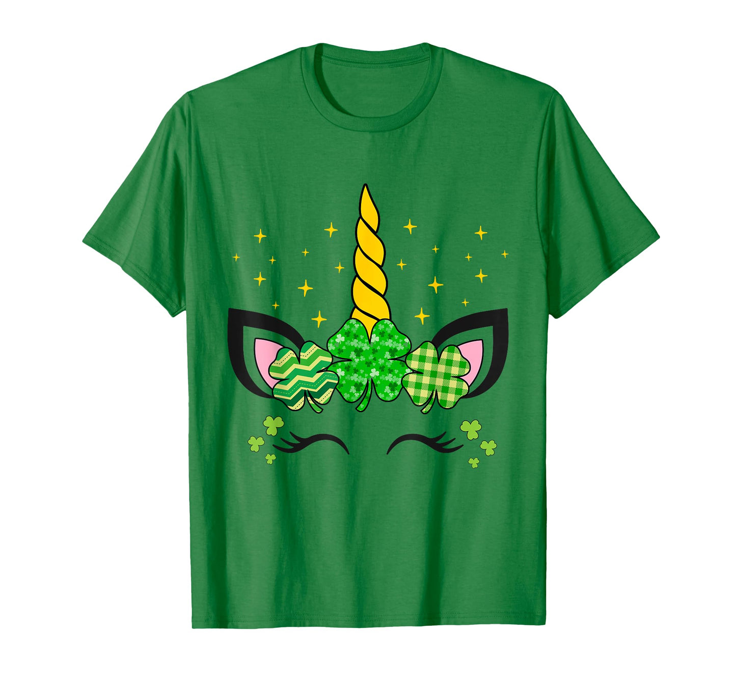 Cute Unicorn Shamrock St Patricks Day Girls Kids Lepricorn T-Shirt