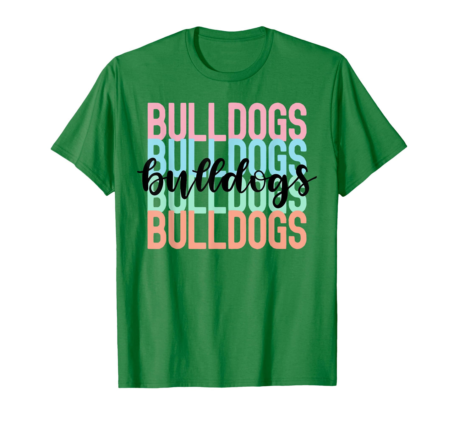 Bulldogs Team Mascot School Spirit Game Night T-Shirt