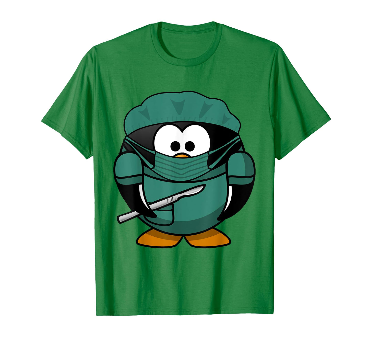 Surgeon Penguin T-Shirt Doctor Animal with Mask and Cap