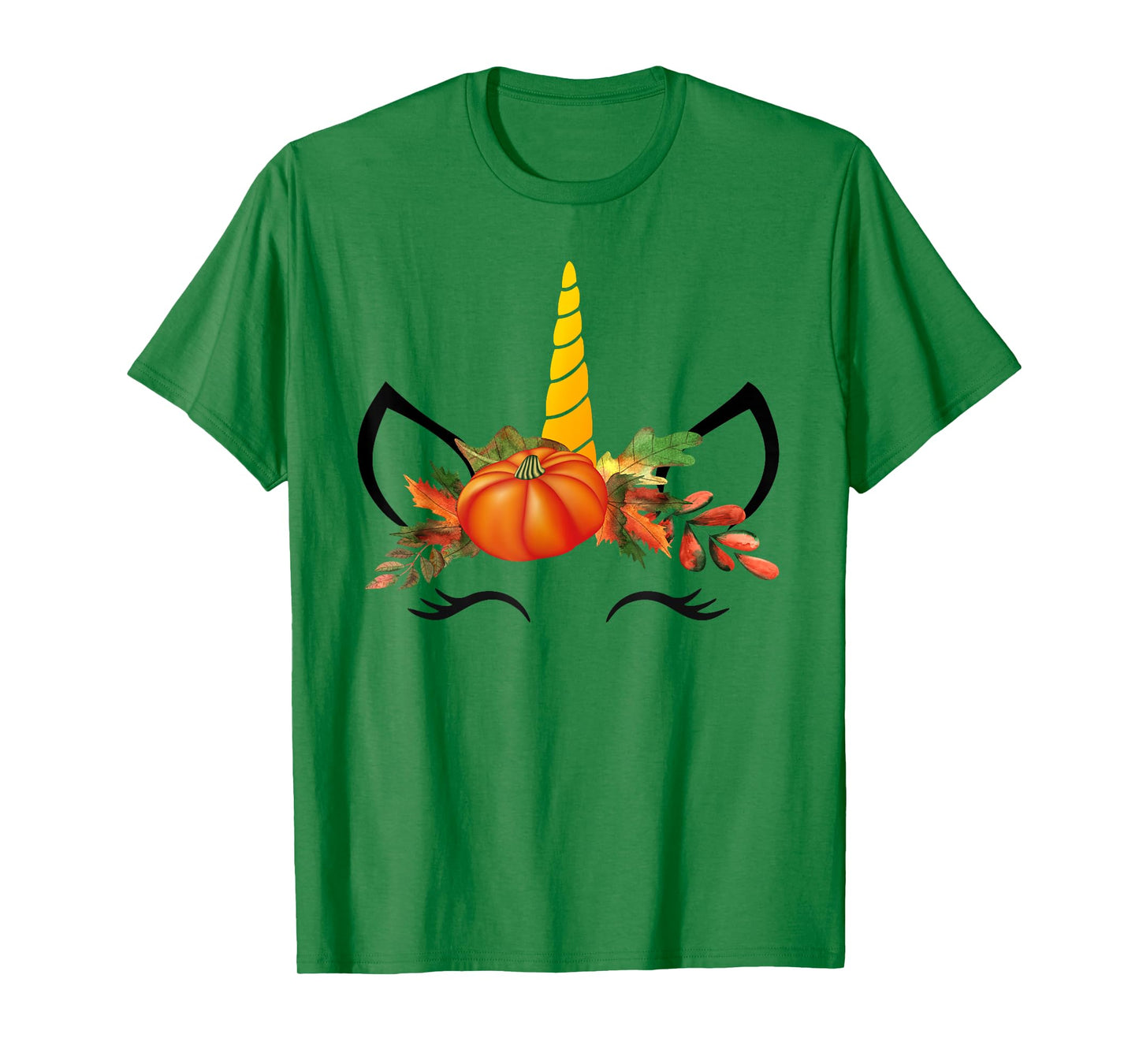 Cute Unicorn Pumpkin Shirts for Kids Halloween Thanksgiving T-Shirt