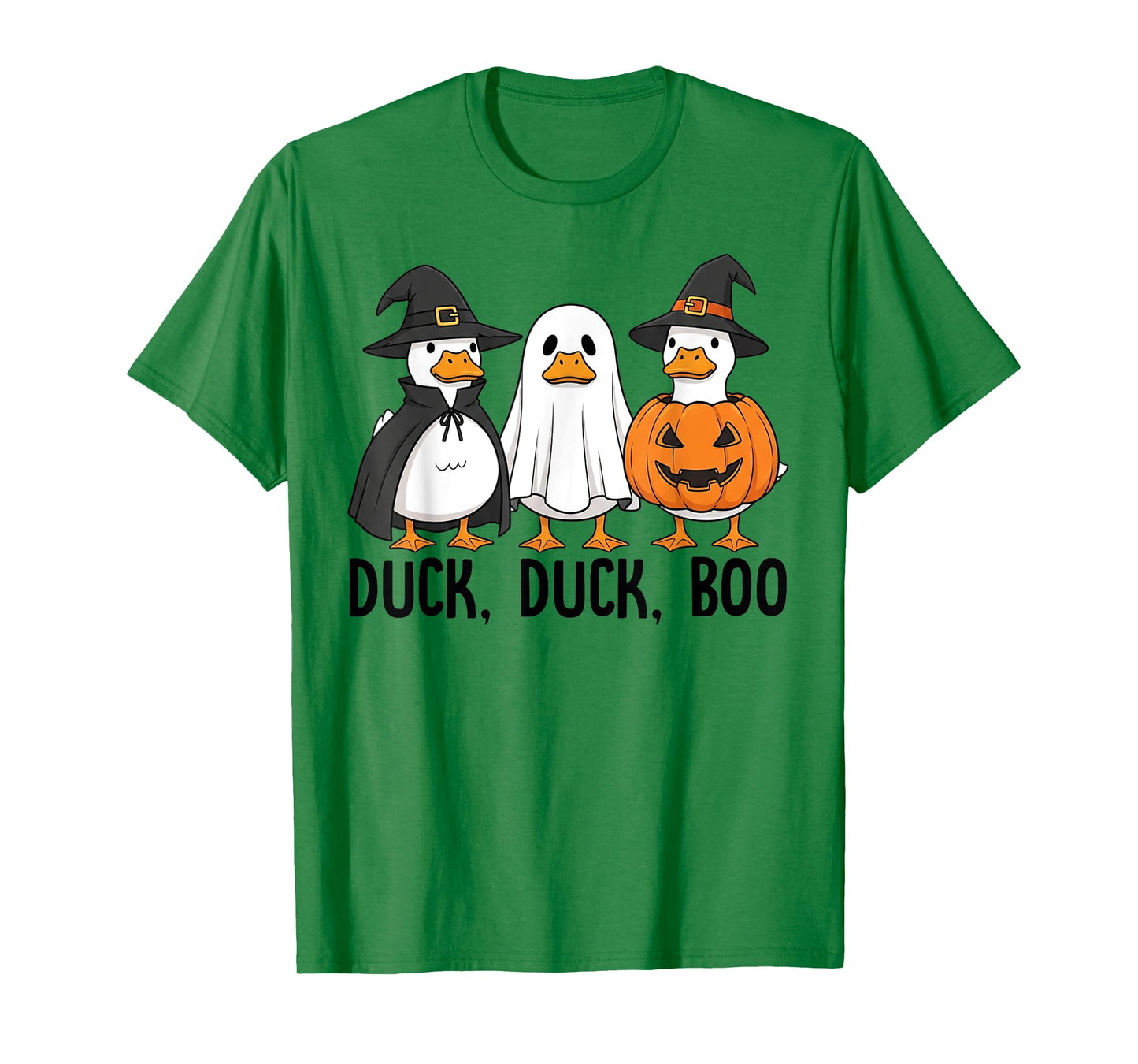 Duck Duck Boo Funny Duck Retro Men Women Halloween T-Shirt