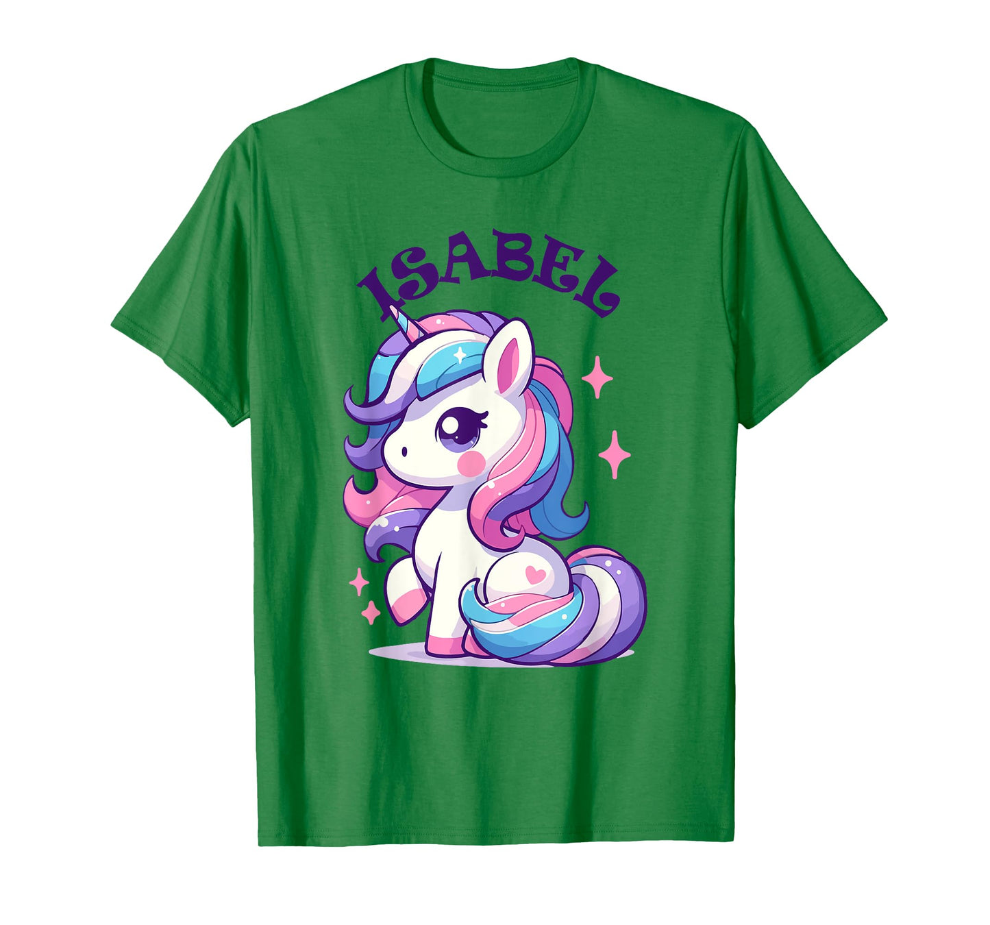 Isabel Cute Unicorn Design for Girls Name Isabel T-Shirt