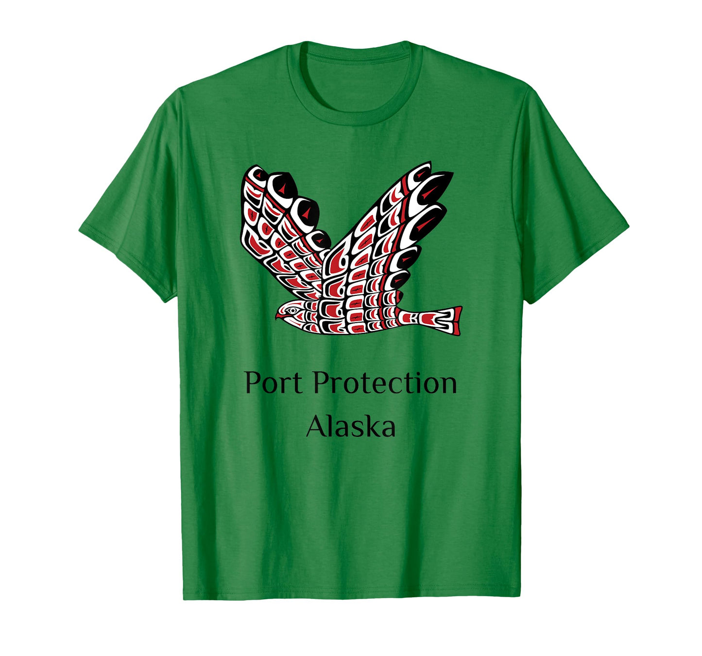 Alaska Port Protection Red Tail Hawk Native American Indian T-Shirt
