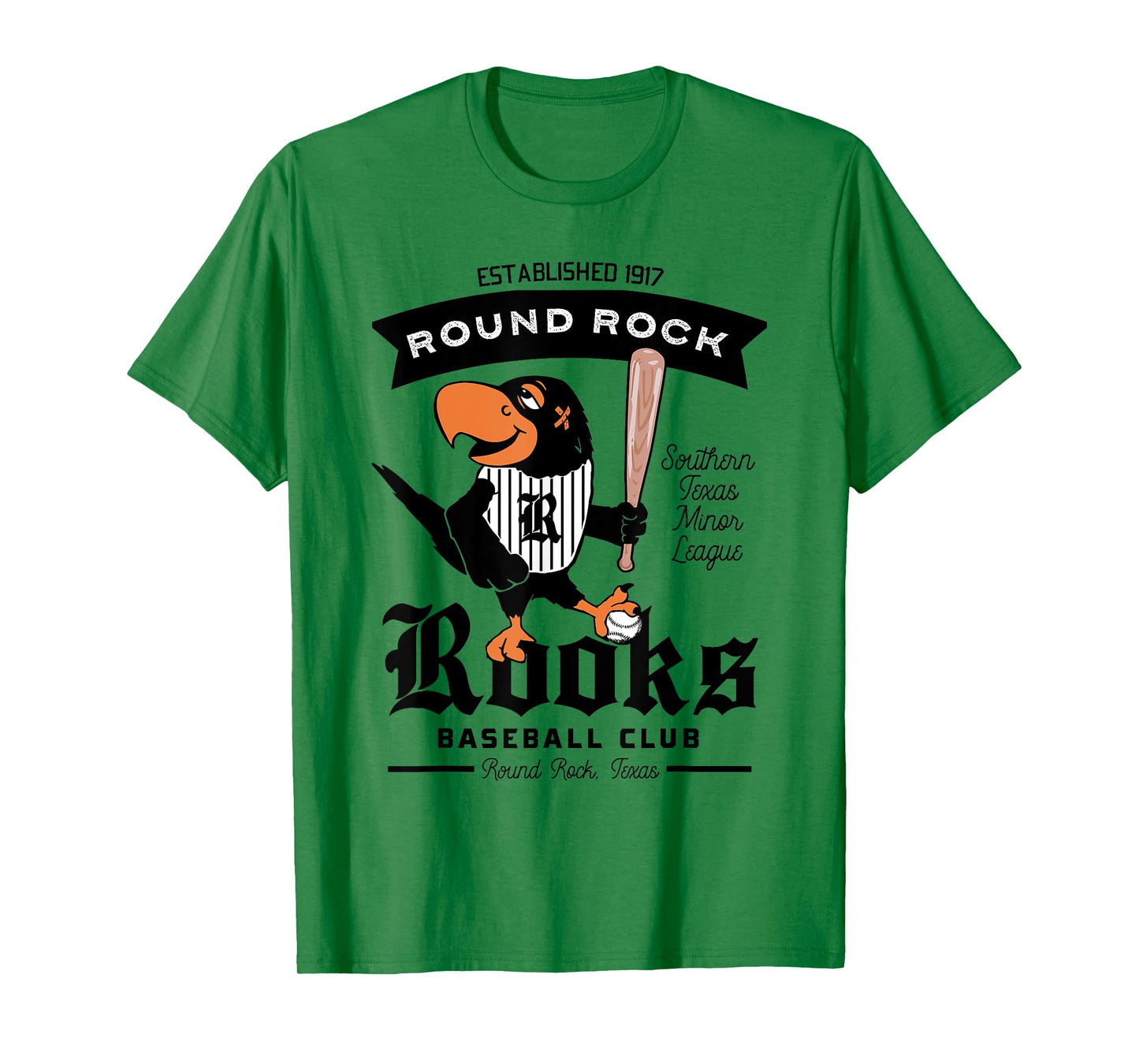 Round Rock Rooks Minor League Retro Baseball Team T-Shirt