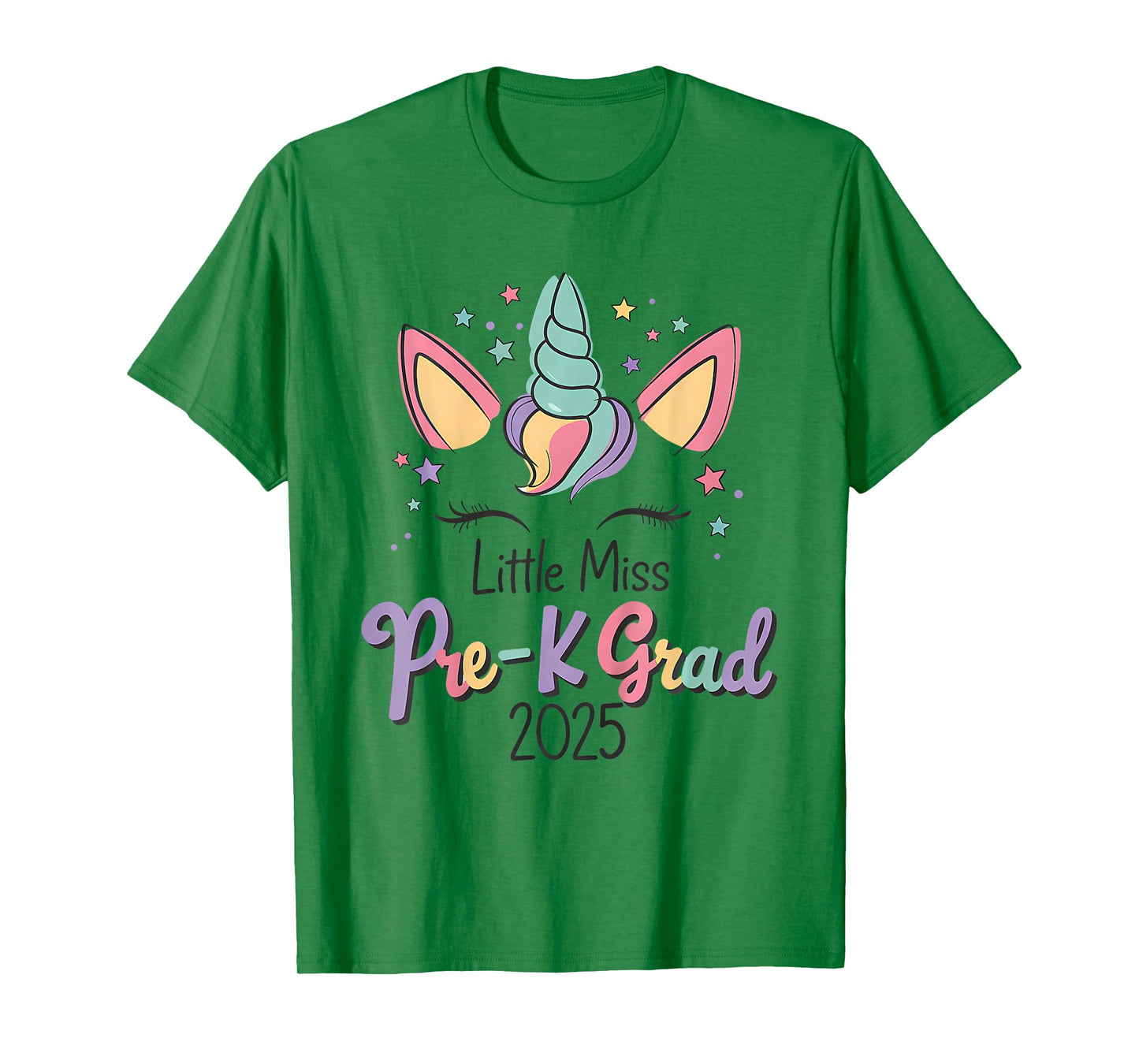 Little Miss Pre-K Grad Preschool Prek Graduation 2025 T-Shirt