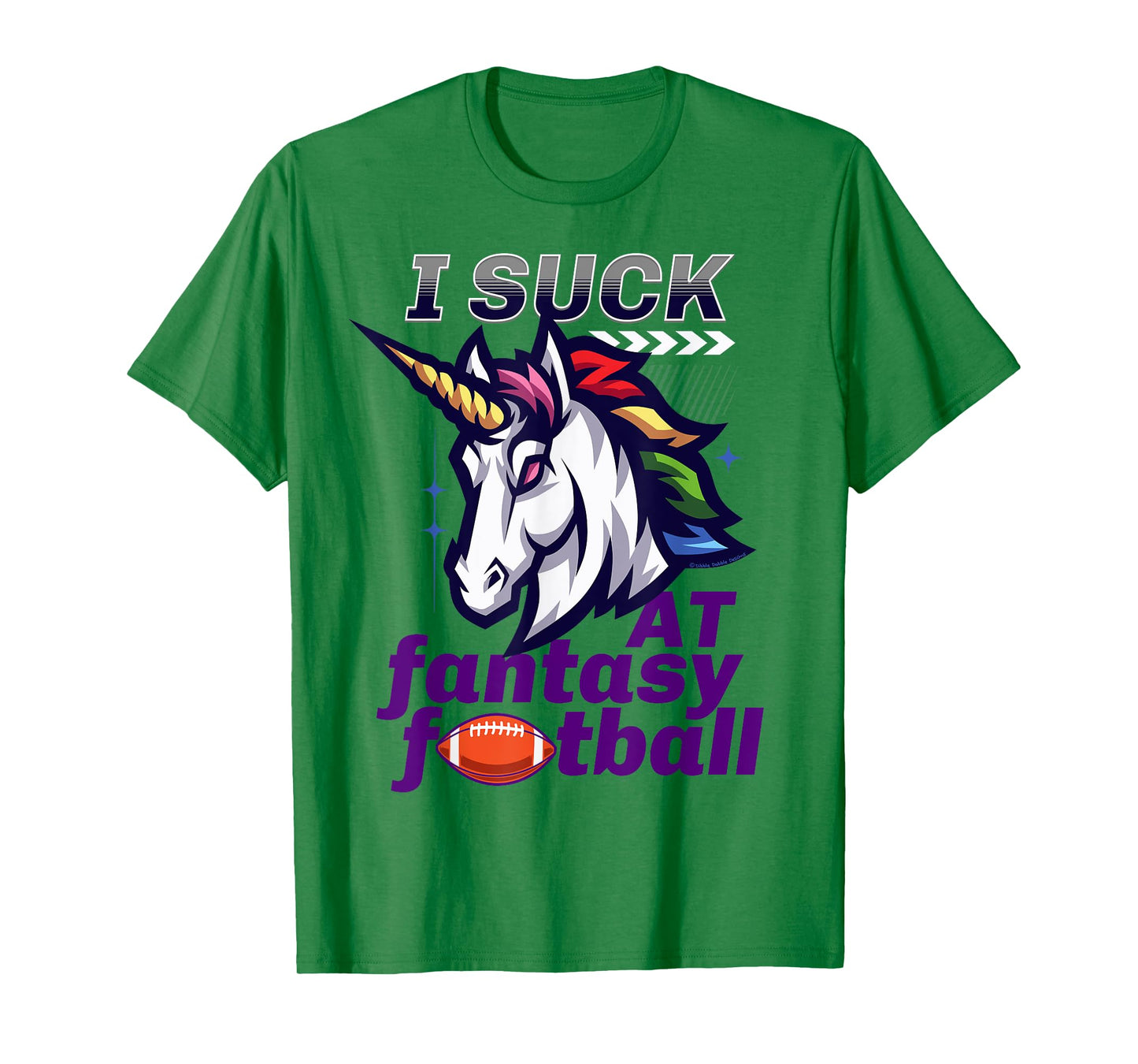 Funny Unicorn I Suck at Fantasy Football Loser T-Shirt