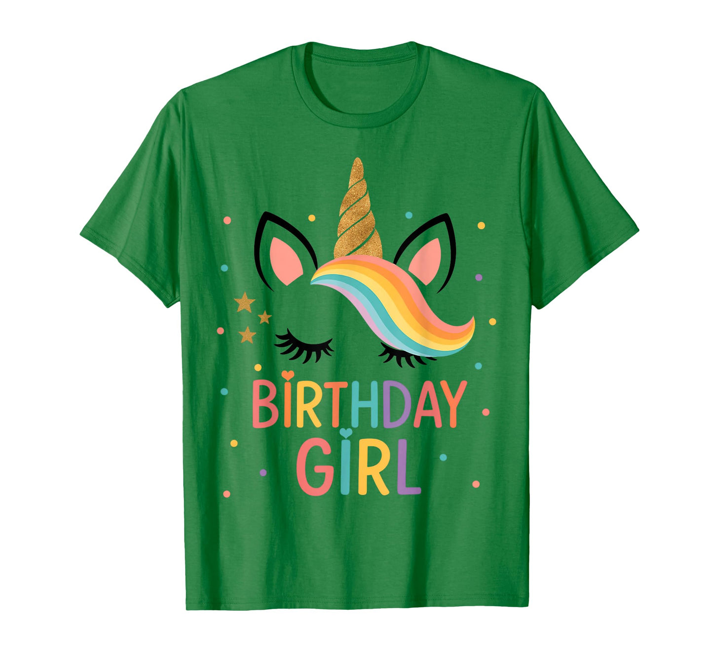 Cute Unicorn Birthday Girl Rainbow Party for Girl Kids T-Shirt