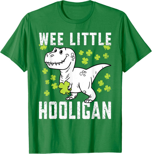 St Patricks Day Wee Little Hooligan Toddler Boy Kids Irish T-Shirt