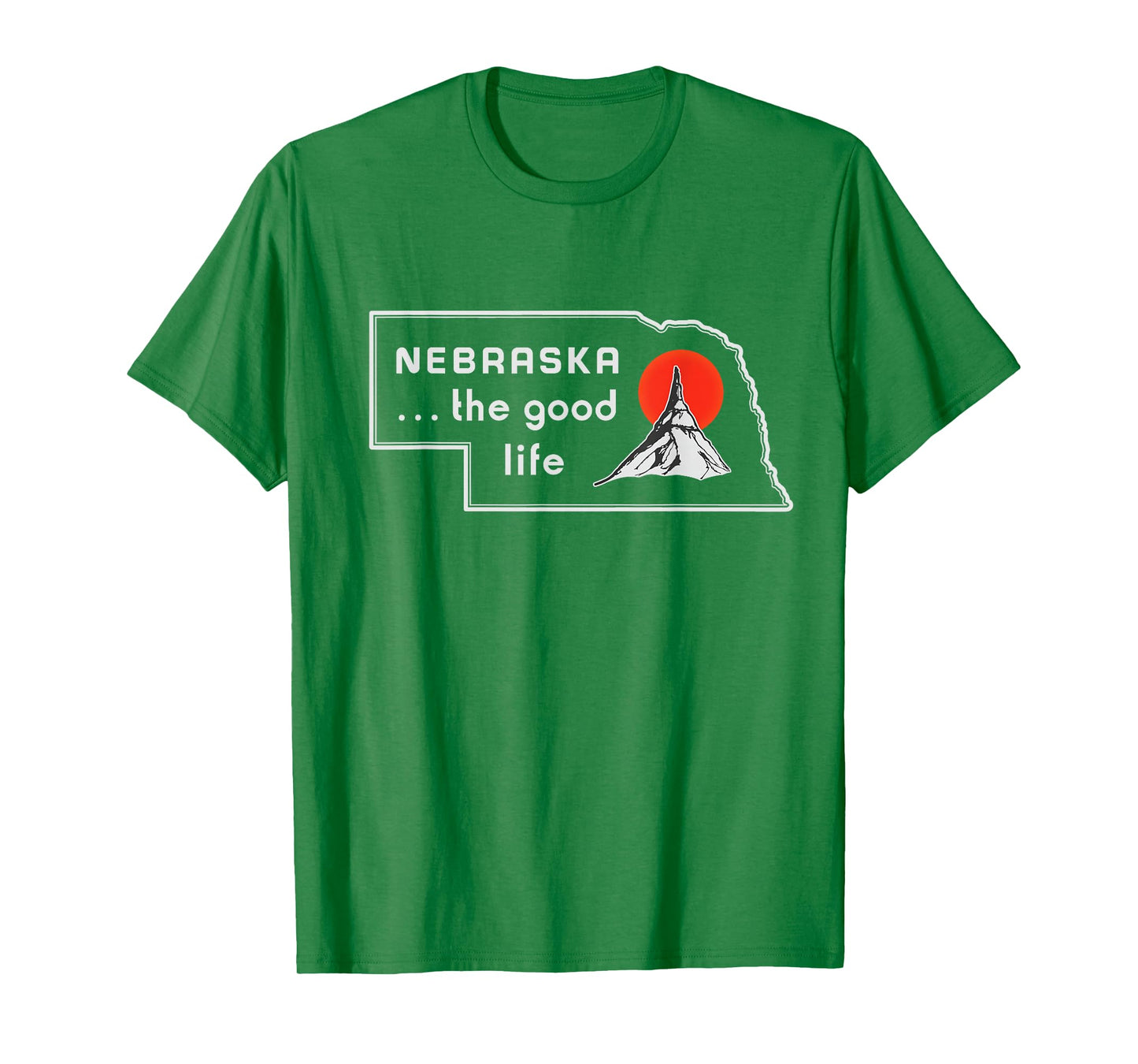 Nebraska The Good Life Vintage Road Sign T-Shirt