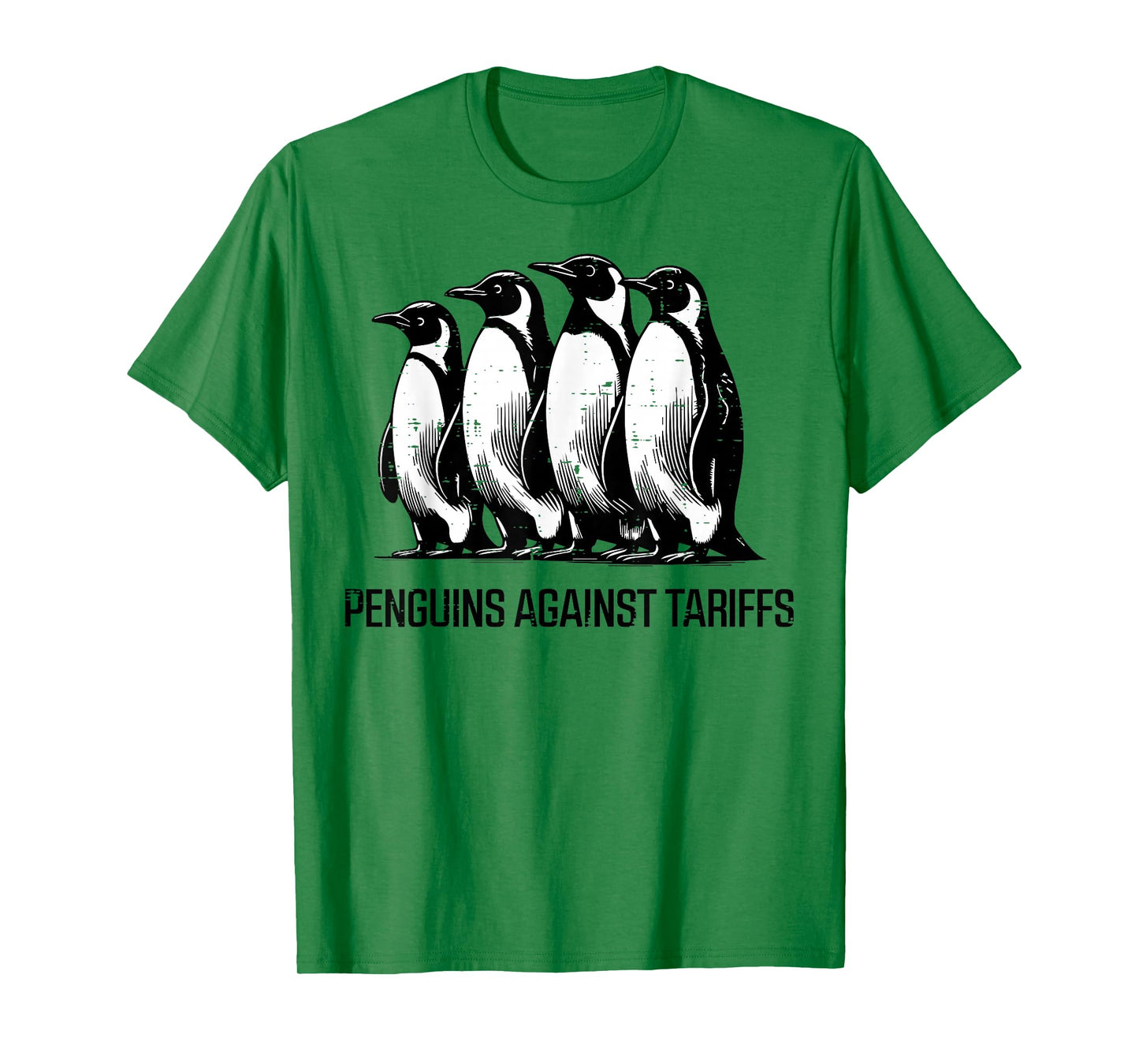 Penguins Against Tariffs Funny Resist Protest Resistance T-Shirt