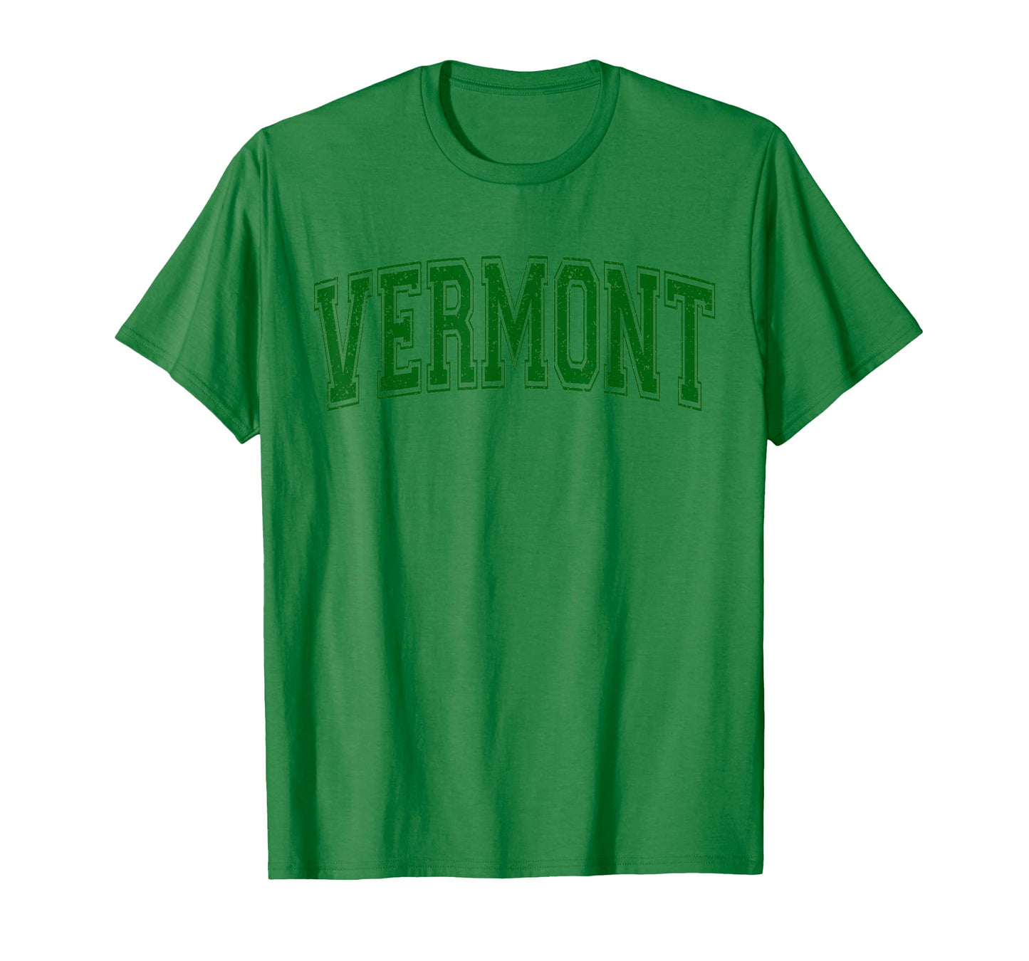 VERMONT VARSITY STYLE TEXT FLAG SPORTS ATHLETIC JERSEY STYLE T-Shirt
