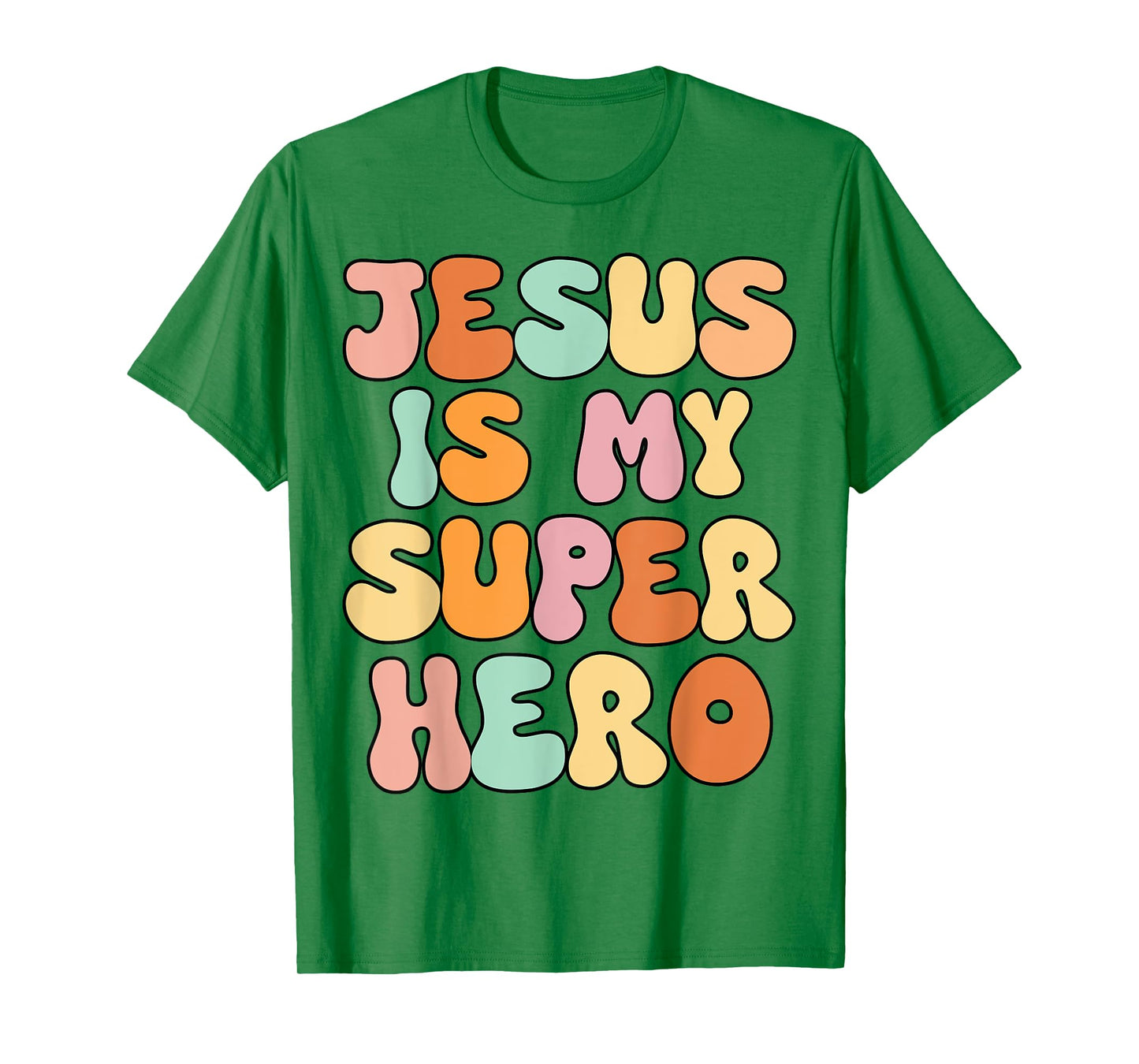Toddler Girls Jesus is My Superhero Christian Sister God Mom T-Shirt