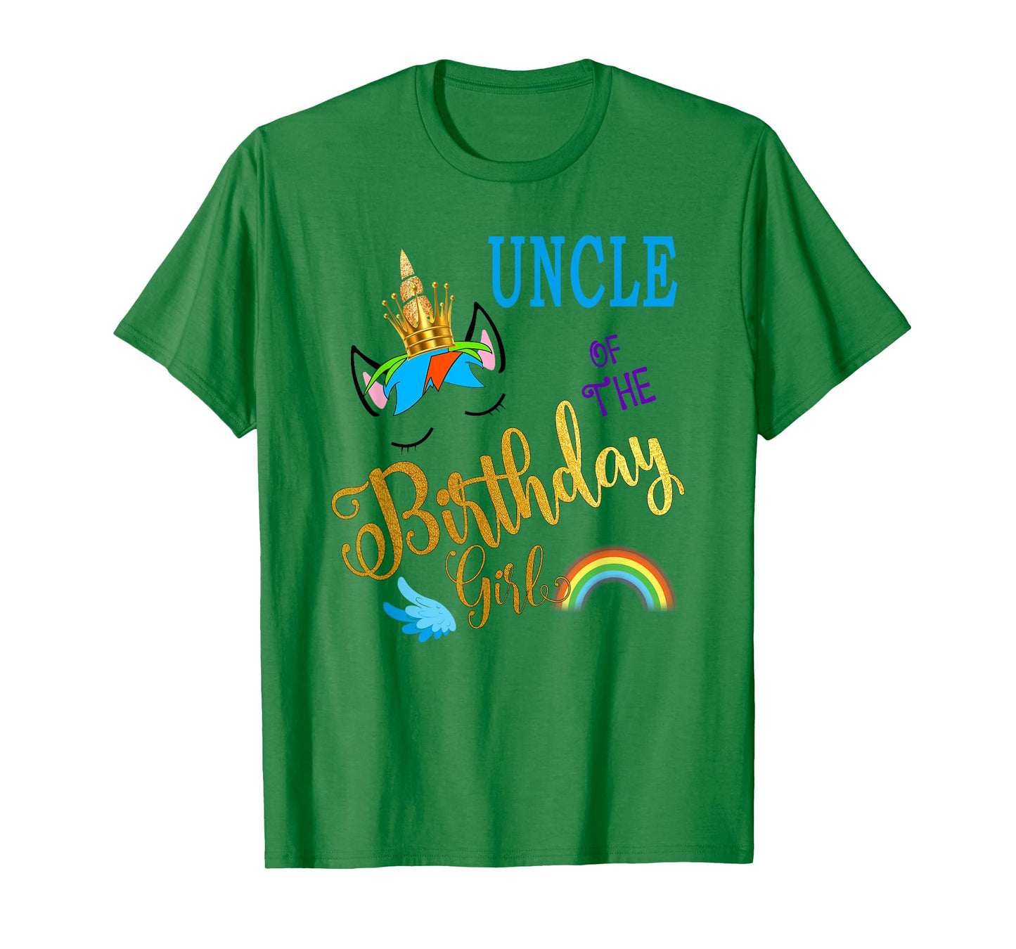 Uncle of The Birthday for Girl Uncle Unicorn First Birthday T-Shirt