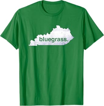 Kentucky Bluegrass Shirt, Bluegrass Tshirt, Map of Kentucky T-Shirt
