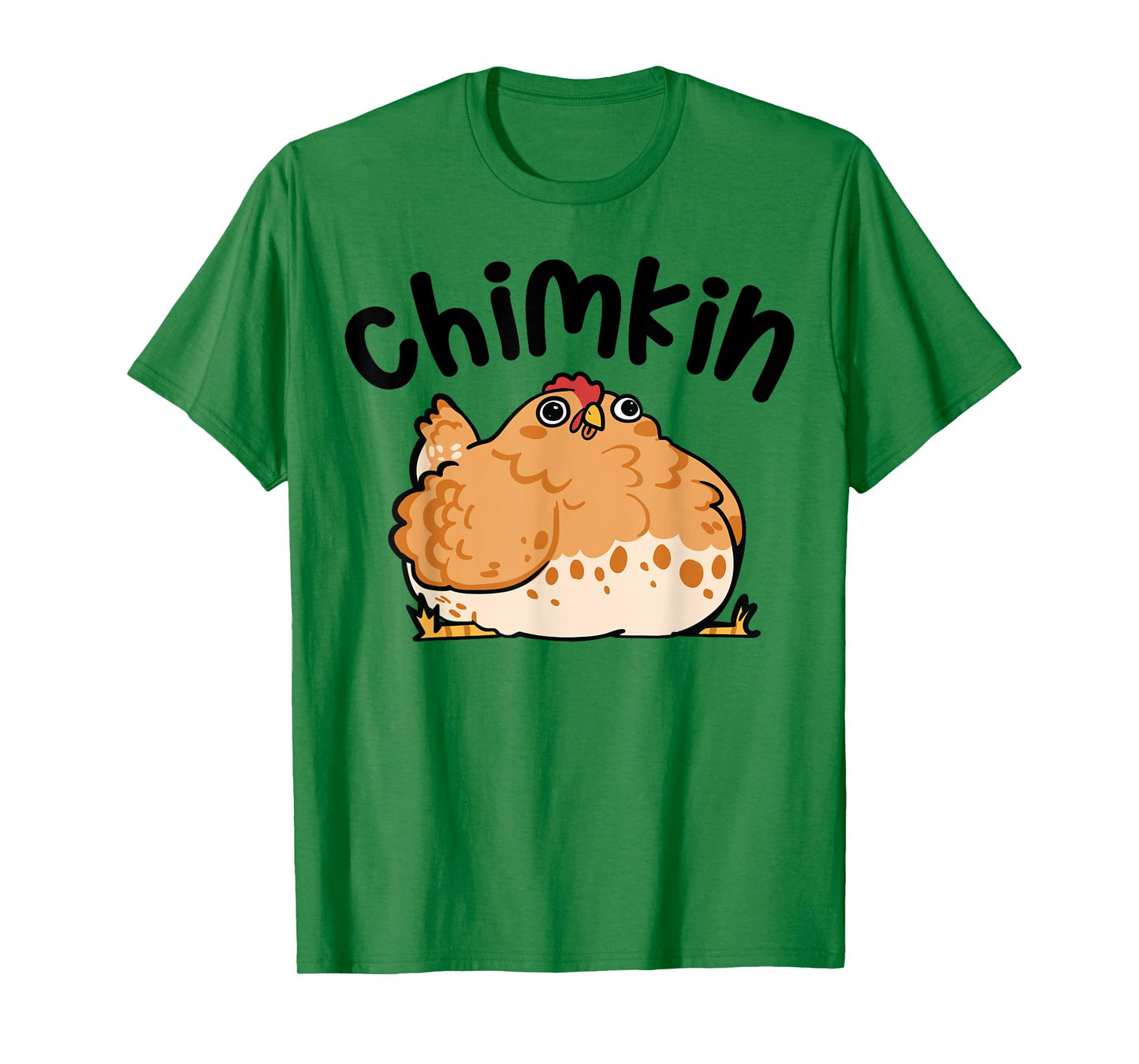 Kathleen Jane Designs Chimkin Funny Derpy Chicken Silly Chunky Unisex T-Shirt