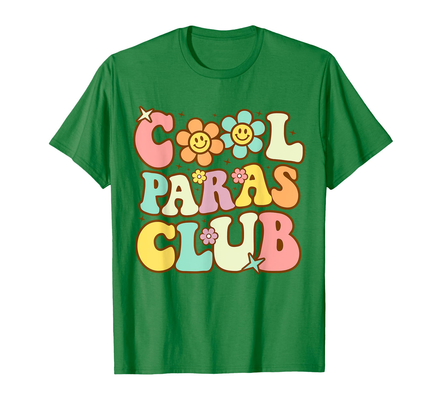 Cool Paras Club Paraprofessional Paraeducator Back To School T-Shirt