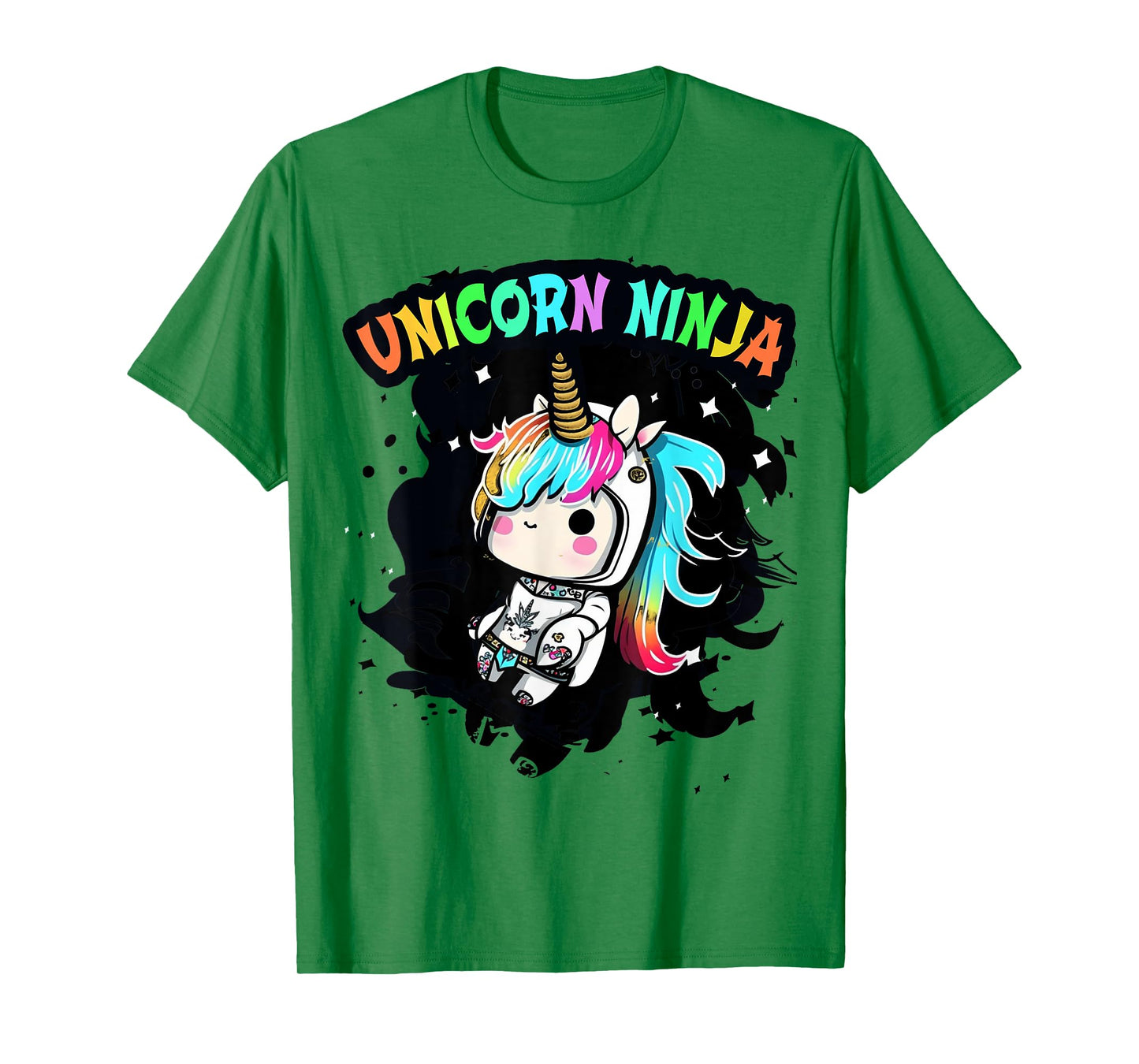 Pink UNICORN NINJA Girls Kids 4 5 6 7 8th Birthday Squad Mom T-Shirt