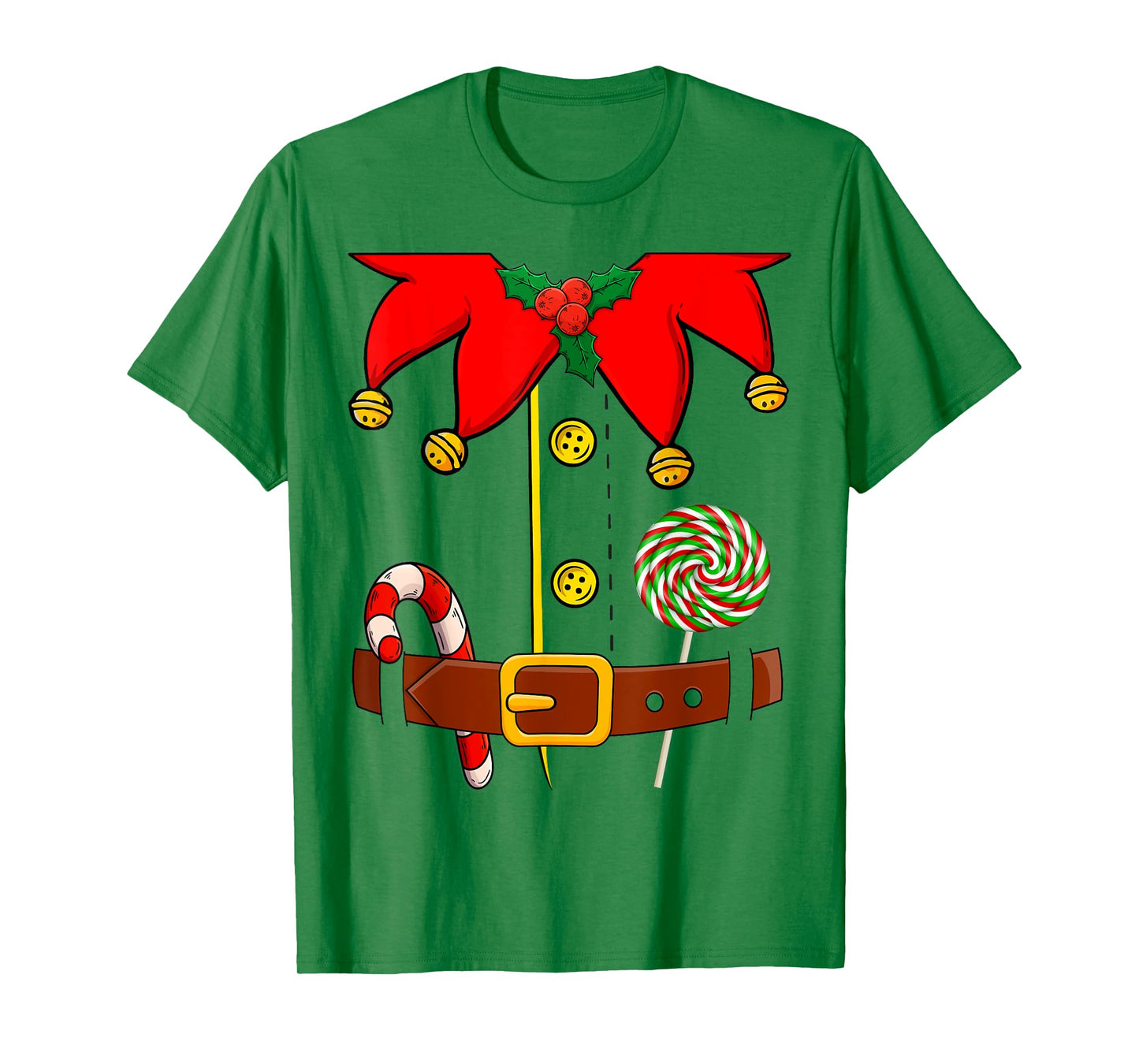 Elf Costume Elves Lover Family Matching Merry Christmas PJS T-Shirt