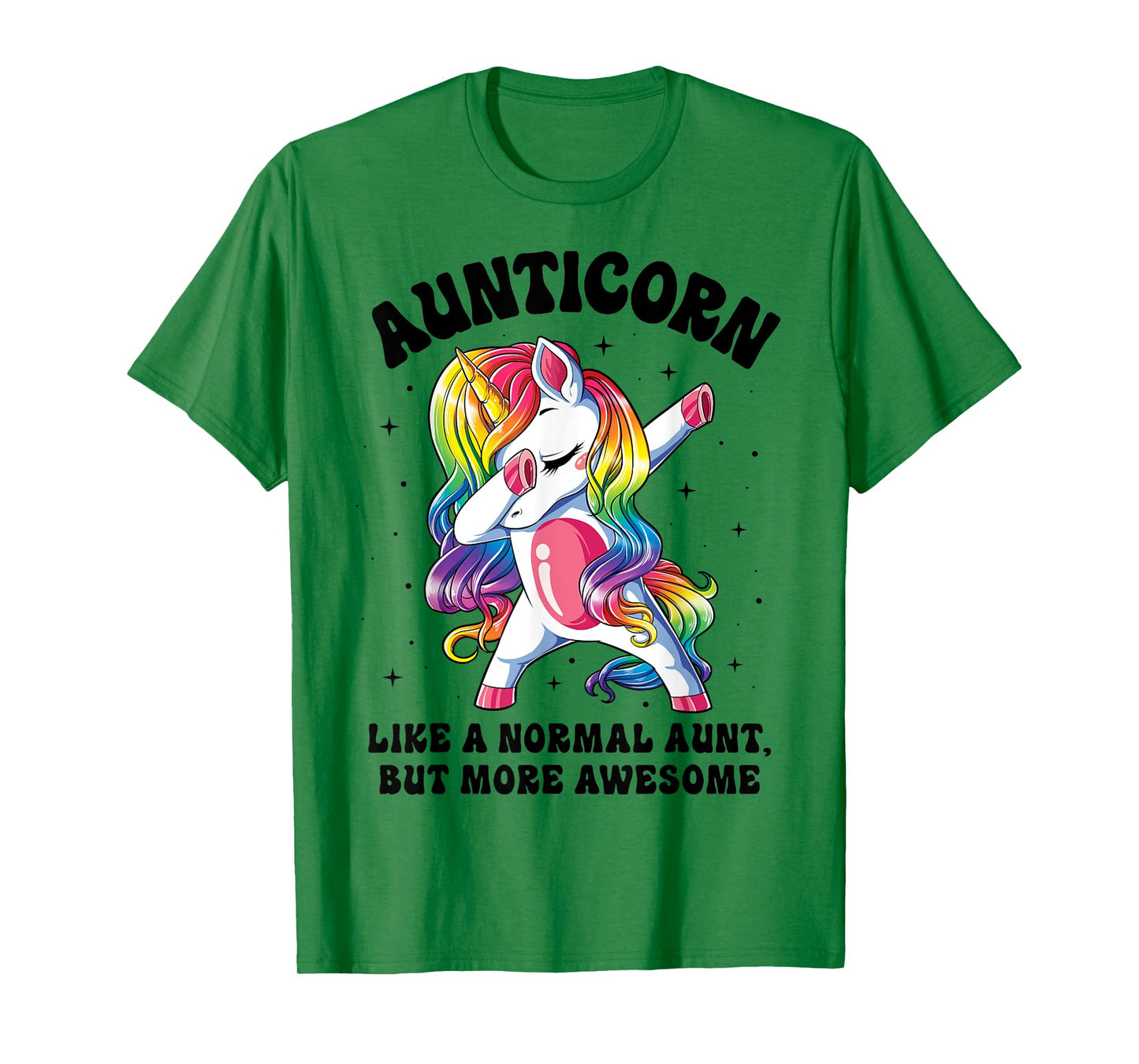 Aunticorn Like Normal Aunt But More Awesome Dabbing Unicorn T-Shirt