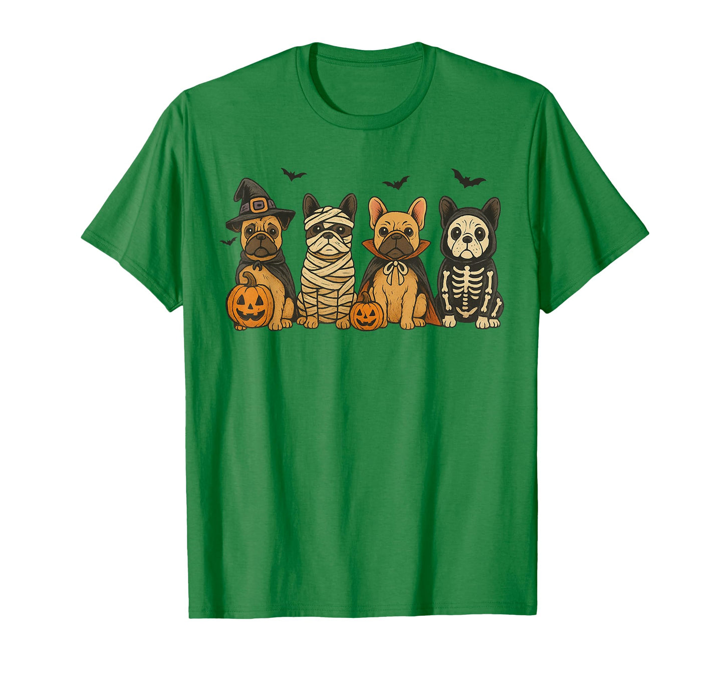 Cute French Bulldog Halloween Costume Frenchie Dog Ghost T-Shirt