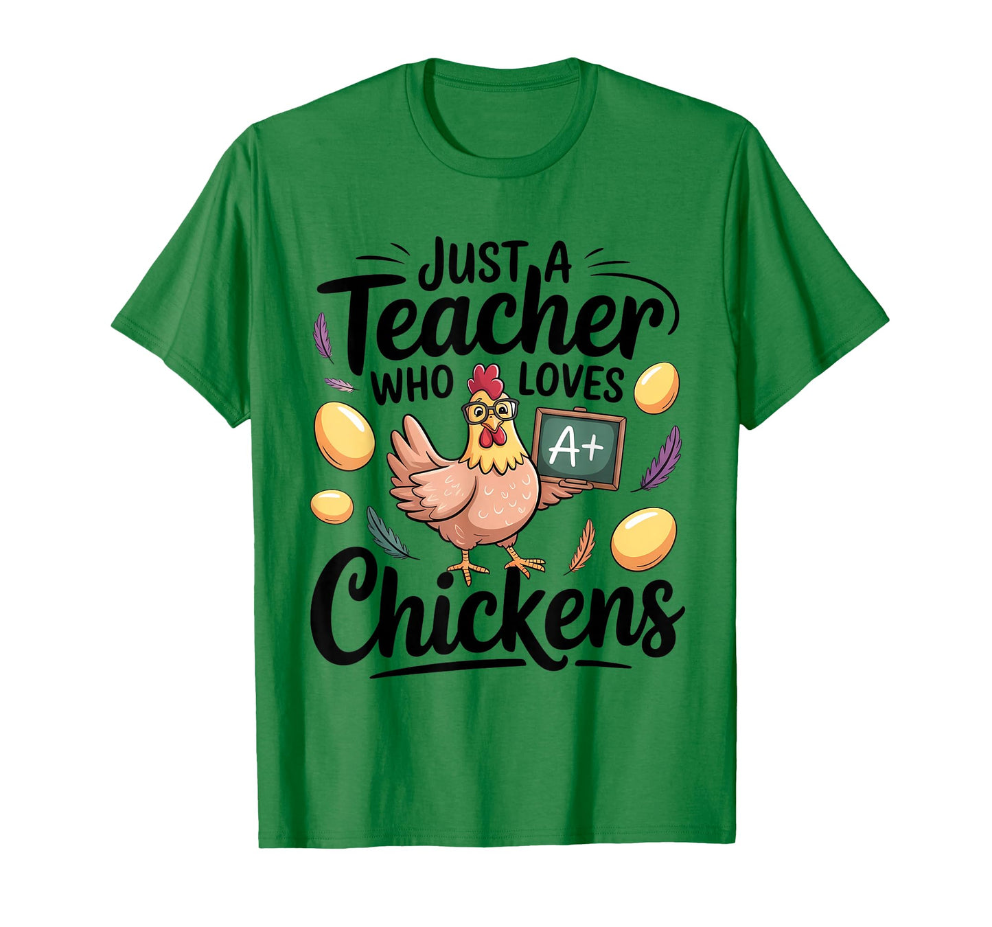Just a Teacher Who Loves Chickens Chicken Farm Animal Lover T-Shirt
