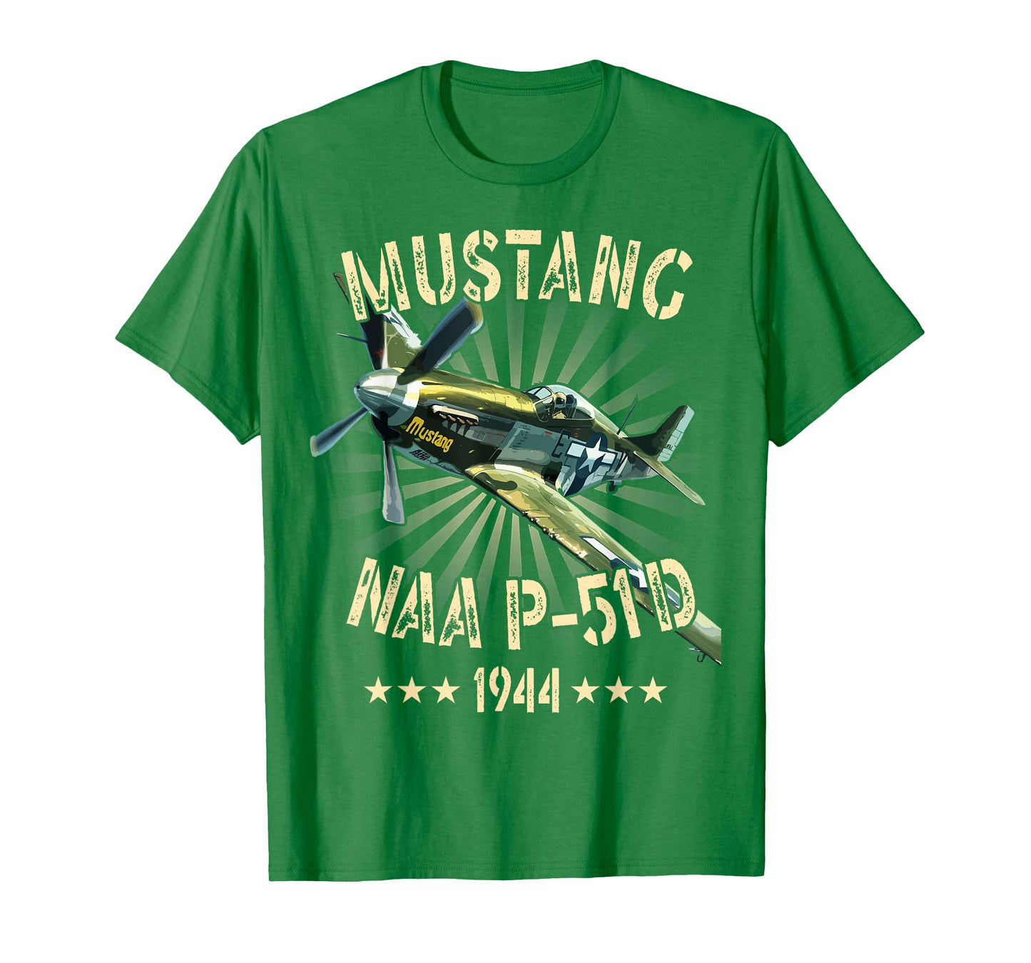 P-51D Mustang Vintage North American P-51D Fighter Warbirds T-Shirt