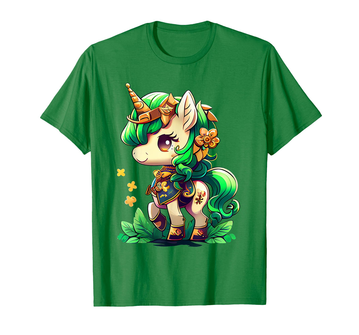 Cute Unicorn Leprecorn St Patrick Day Lucky Irish Girls Kids T-Shirt